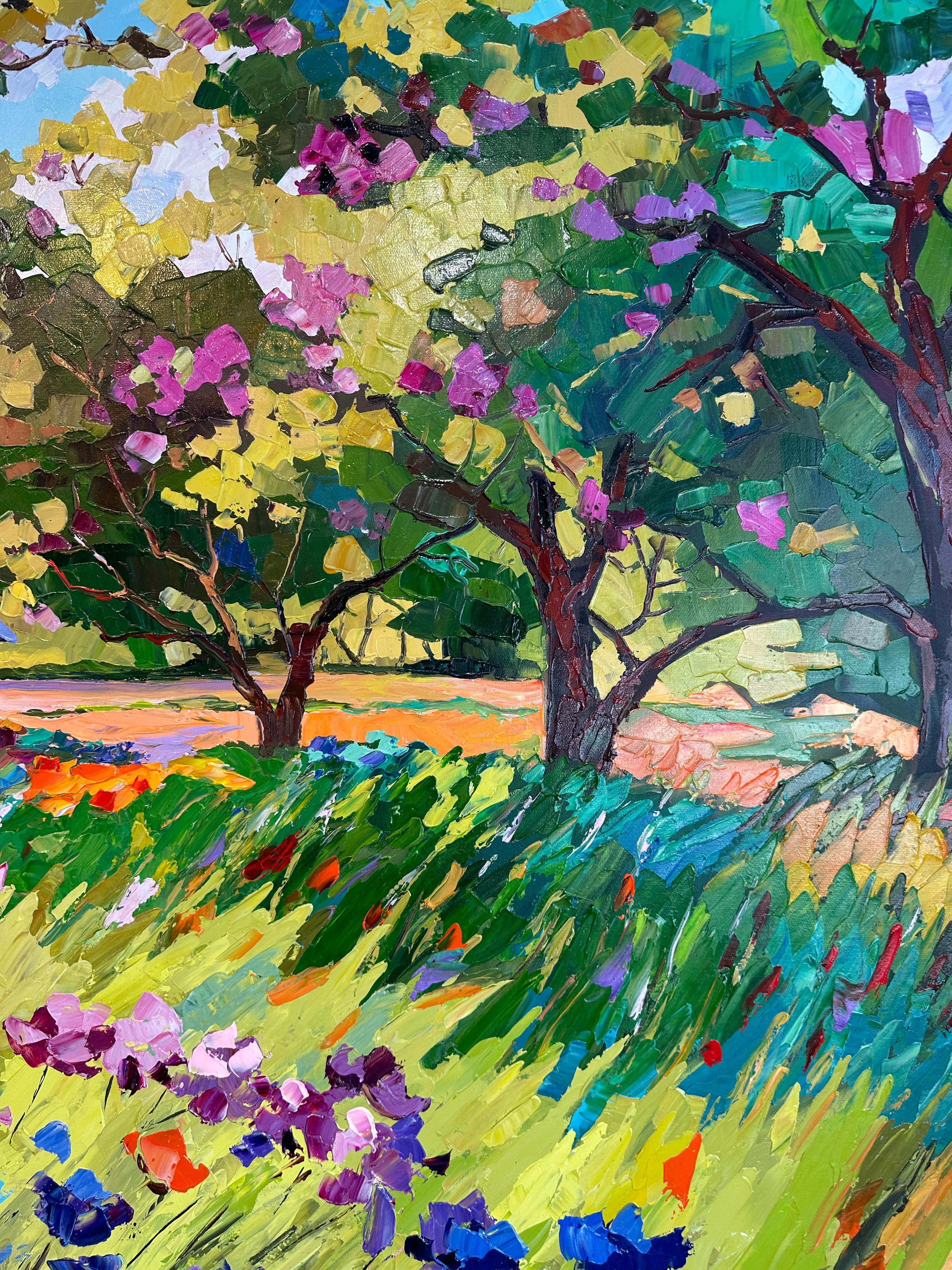 Home is where the Heart is - Katharina Husslein Impasto Oil Landscape Painting For Sale 12