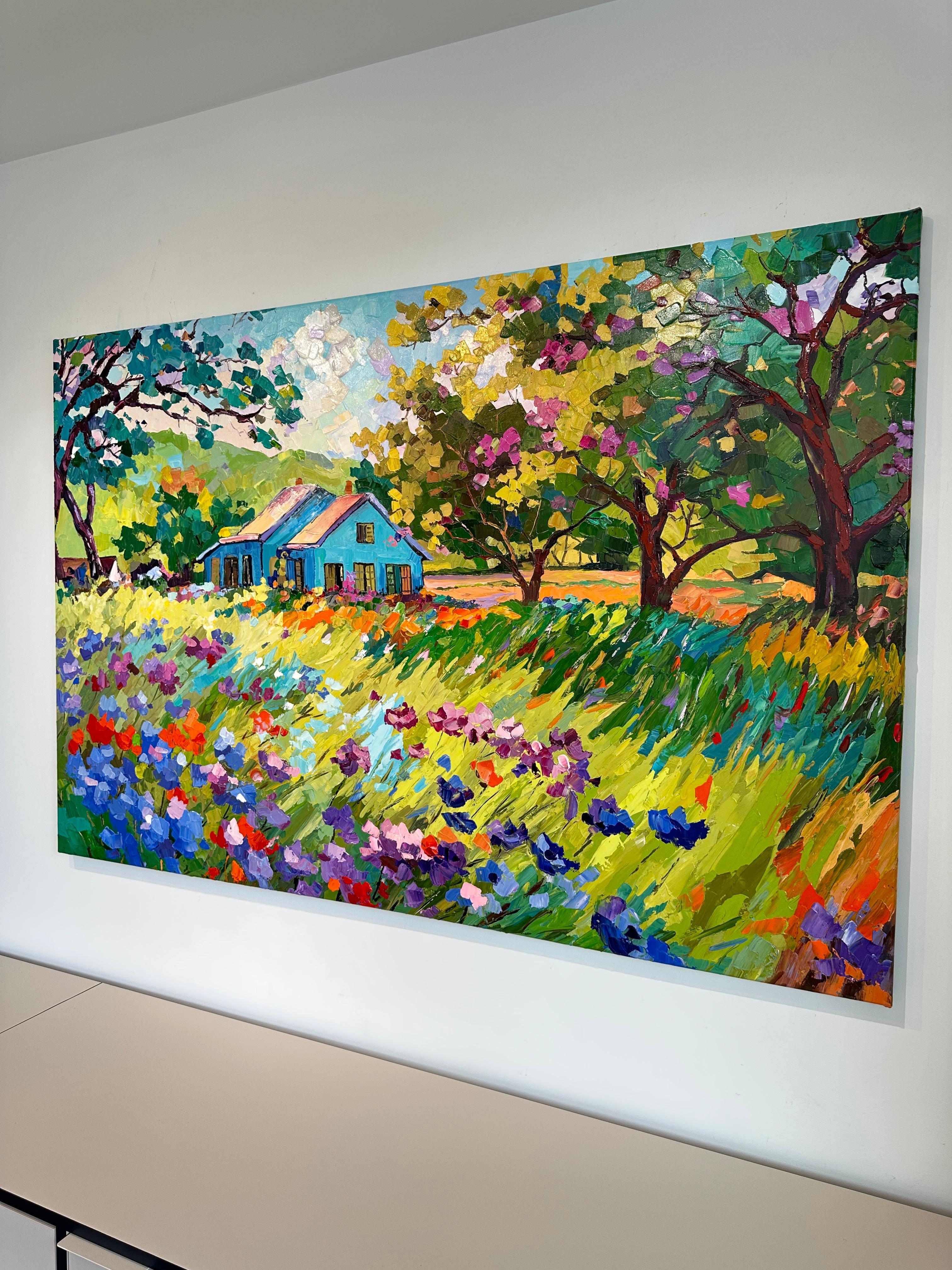 Home is where the Heart is - Katharina Husslein Impasto Oil Landscape Painting For Sale 7