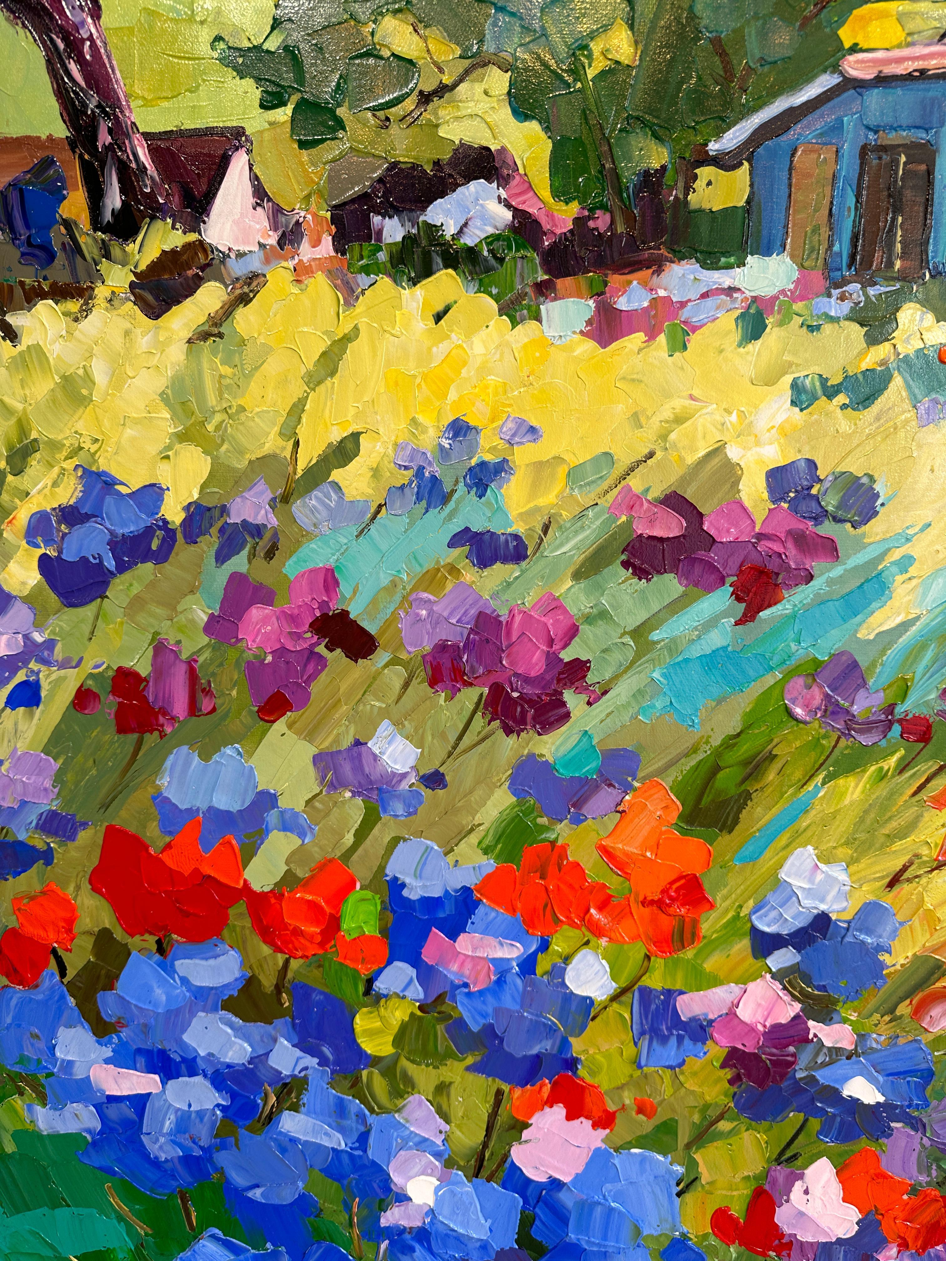 Home is where the Heart is - Katharina Husslein Impasto Oil Landscape Painting For Sale 8