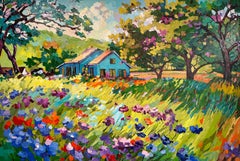 Home is where the Heart is - Katharina Husslein Impasto Oil Landscape Painting