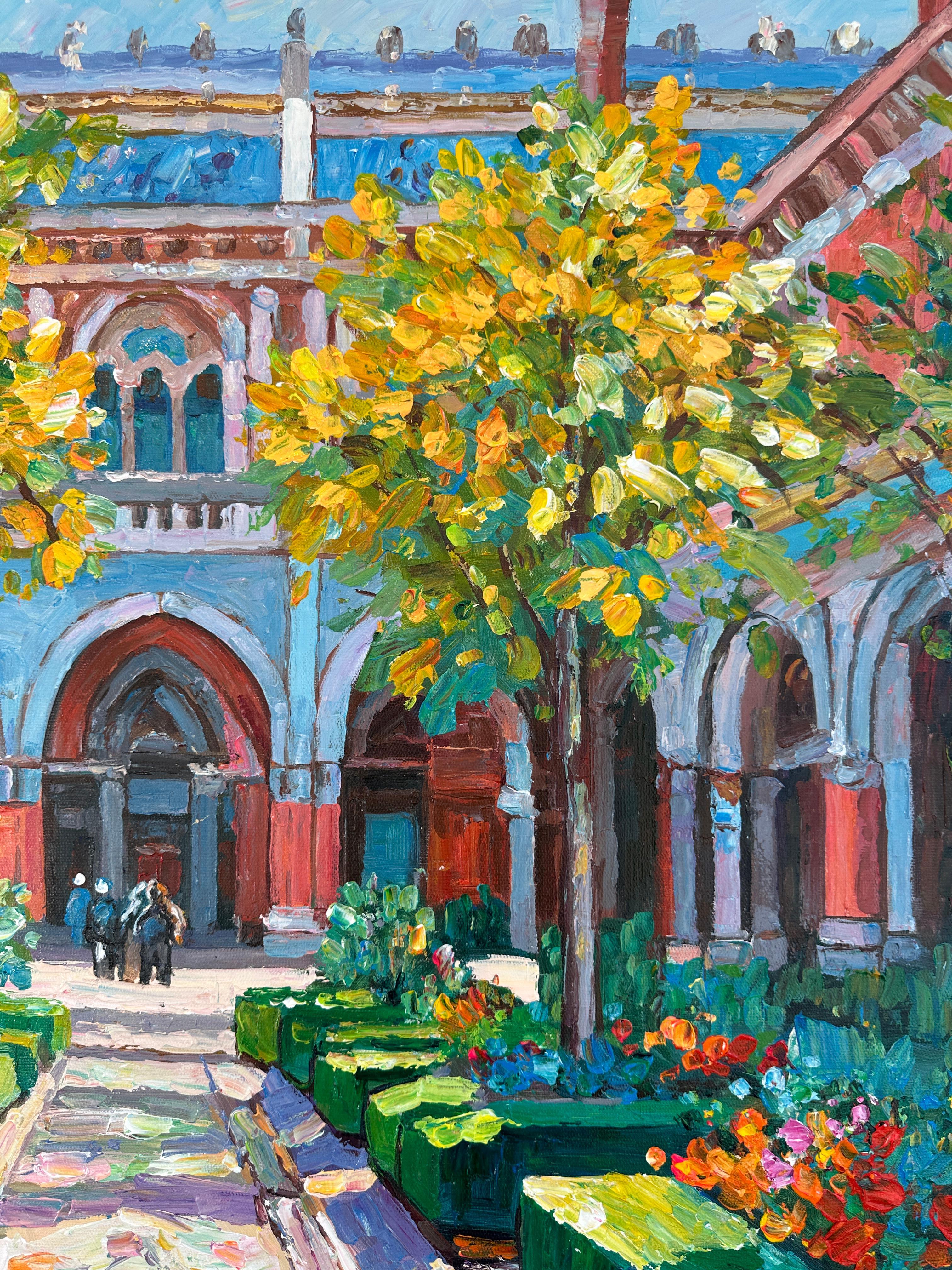 Porto questo posto ovunque vada - di K.Husslein Impasto Architettura Pittura in vendita 7