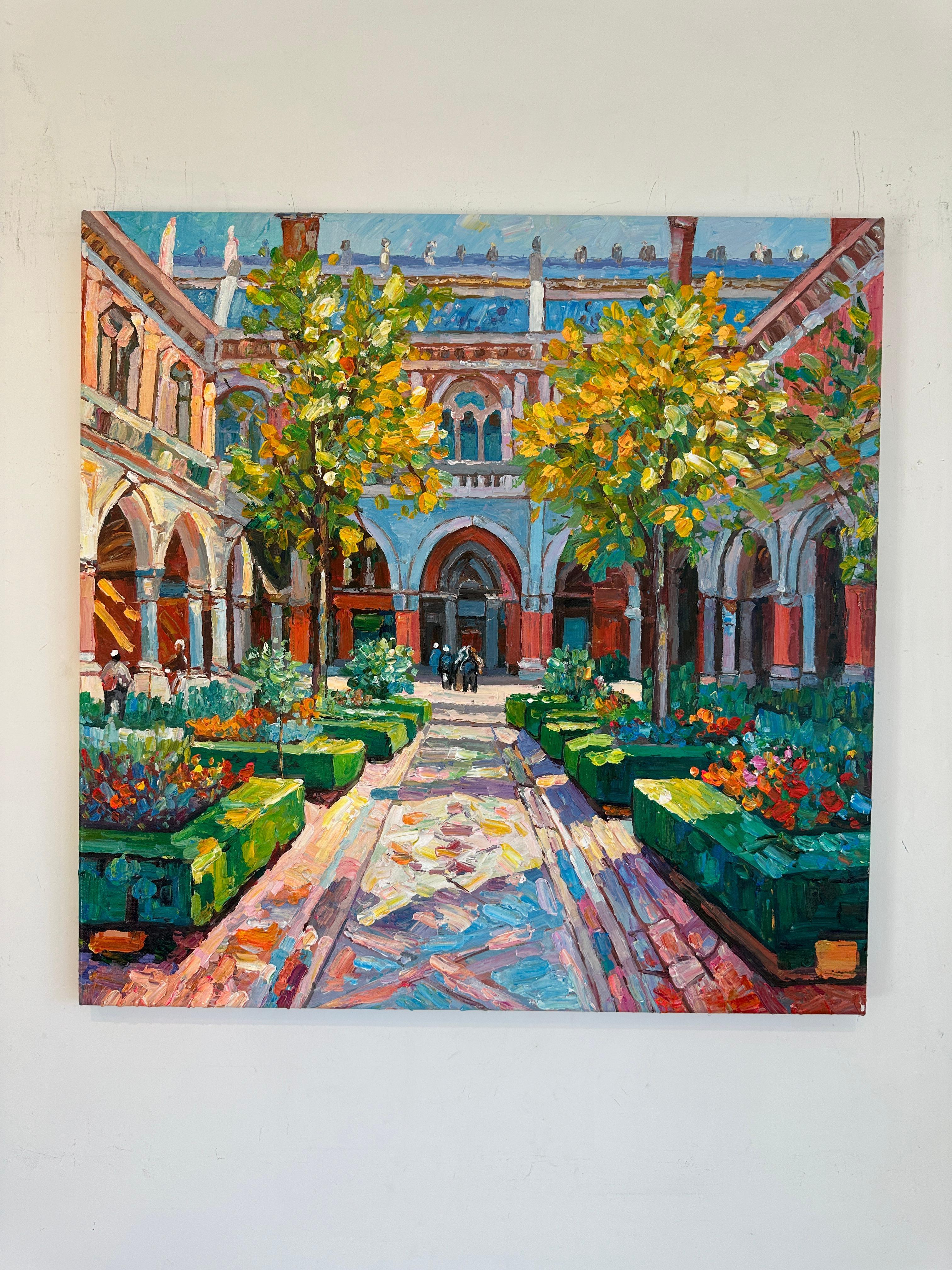 Porto questo posto ovunque vada - di K.Husslein Impasto Architettura Pittura - Painting Impressionismo di Katharina Husslein