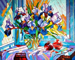 I Feel it Too - by K. Husslein Impasto Flower Impressionist Painting