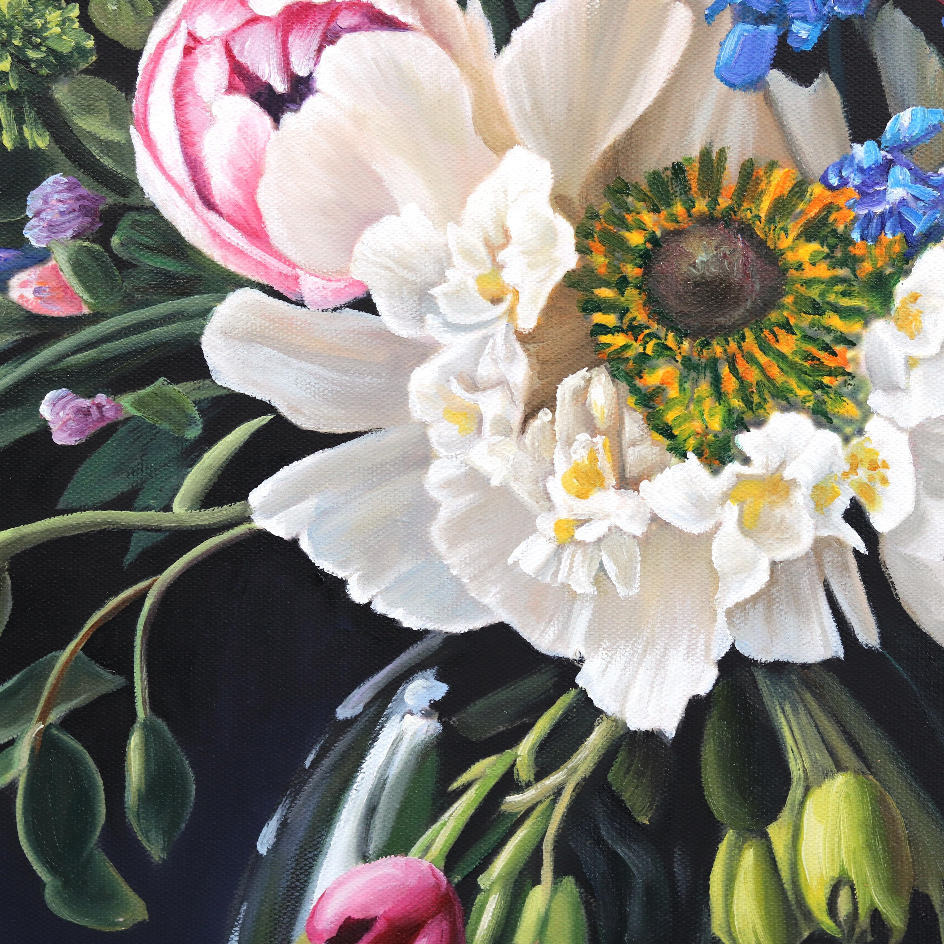 I Have Only My Dreams - Hyperrealist Botanical Floral Still Life Oil Painting 8