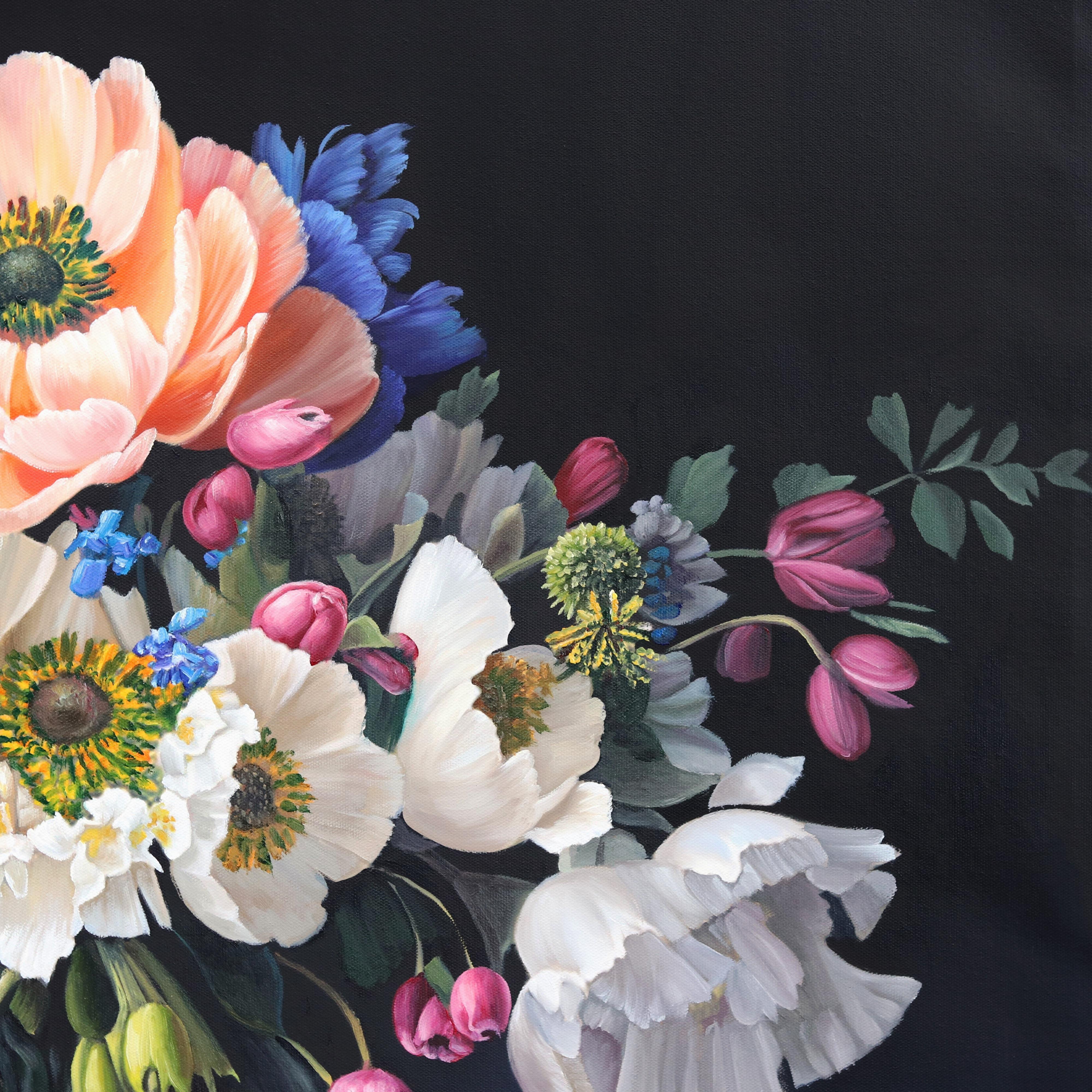 I Have Only My Dreams - Hyperrealist Botanical Floral Still Life Oil Painting 3