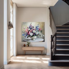 I Love You As That Plant That Never Blooms - Textural Still Life Oil Painting