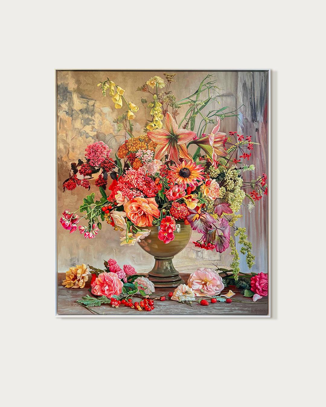 I seem to have loved you in numberless forms KHusslein Hyperrealistic Still life - Painting by Katharina Husslein