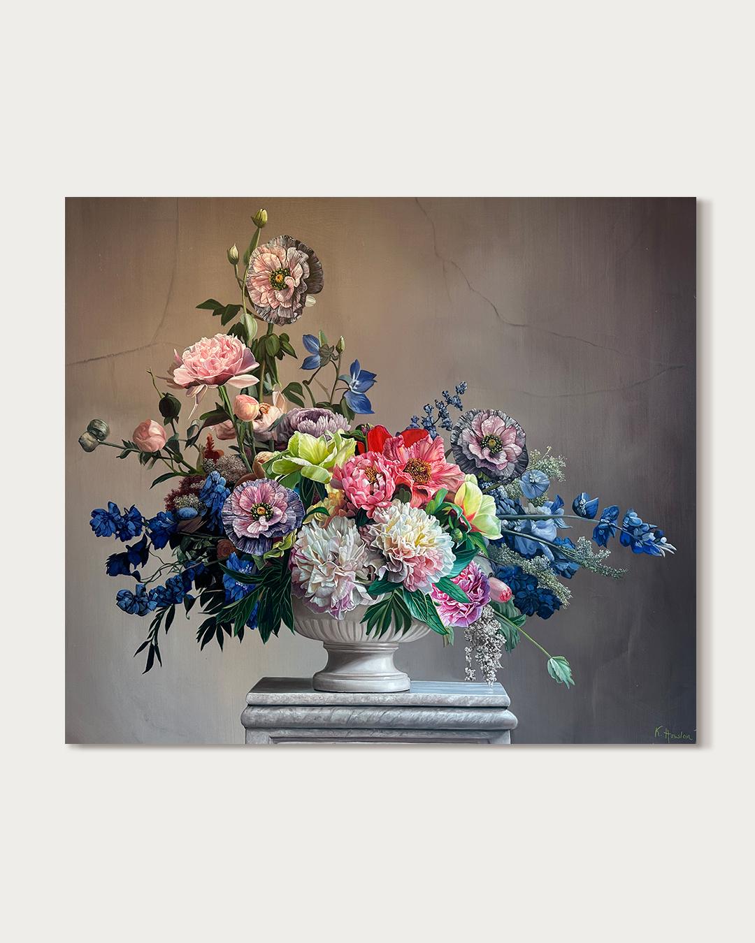 I would rather spend one lifetime with you- K.Husslein Hyperrealistic Still life - Abstract Painting by Katharina Husslein