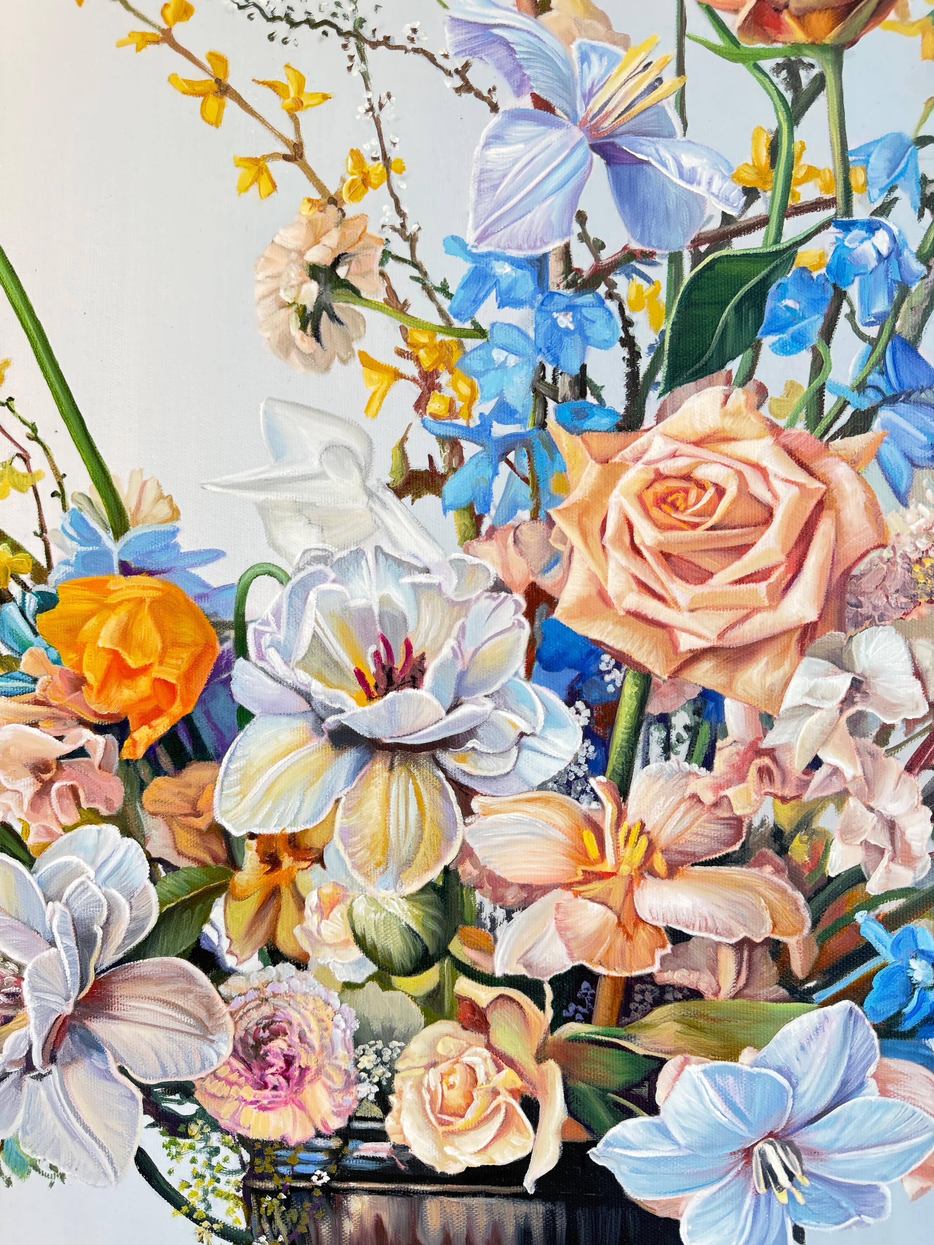 Immortality sleeps homelessly in my wild heart - K.Husslein Flower Still life For Sale 7