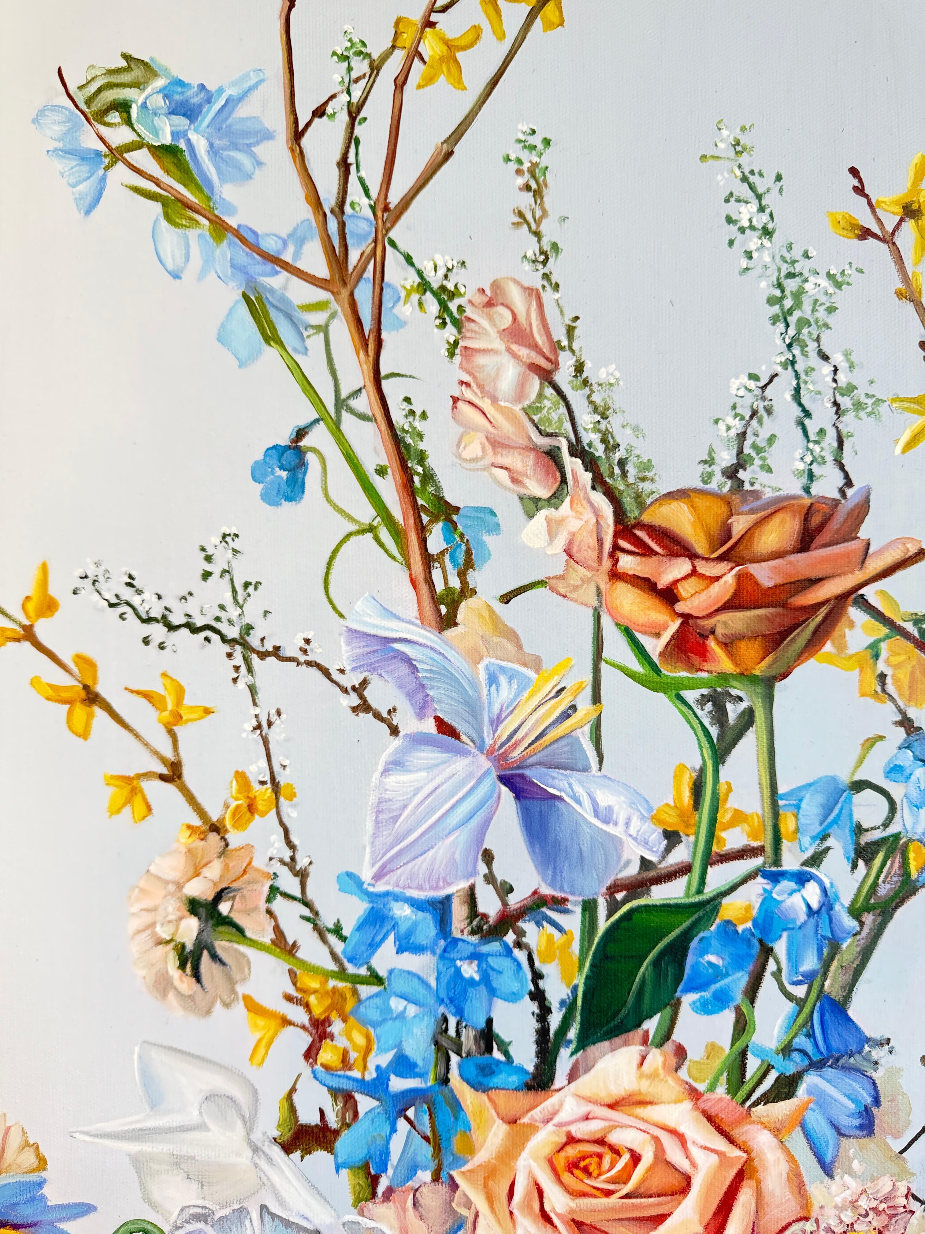 Immortality sleeps homelessly in my wild heart - K.Husslein Flower Still life For Sale 1