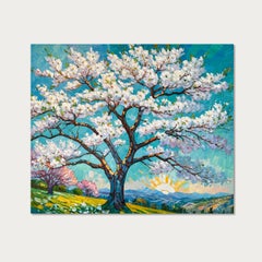 En el corazón de la eternidad por K.Husslein Pintura al Impasto Paisaje Árbol