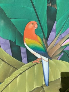 In the Rainforest by Katharina Husslein Large Colorful Contemporary Painting