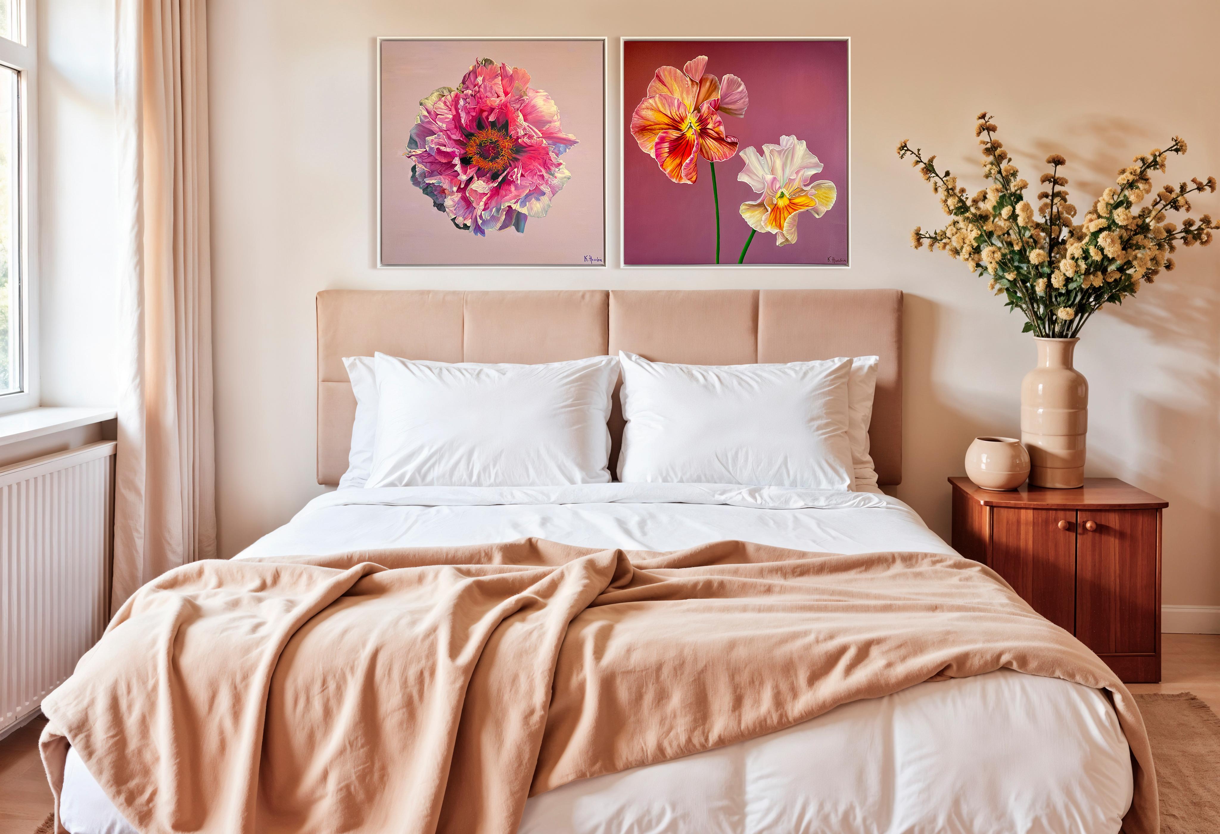 In deinem Leben leben meine unendlichen Träume  - K Husslein Blume Blumenstillleben im Angebot 13