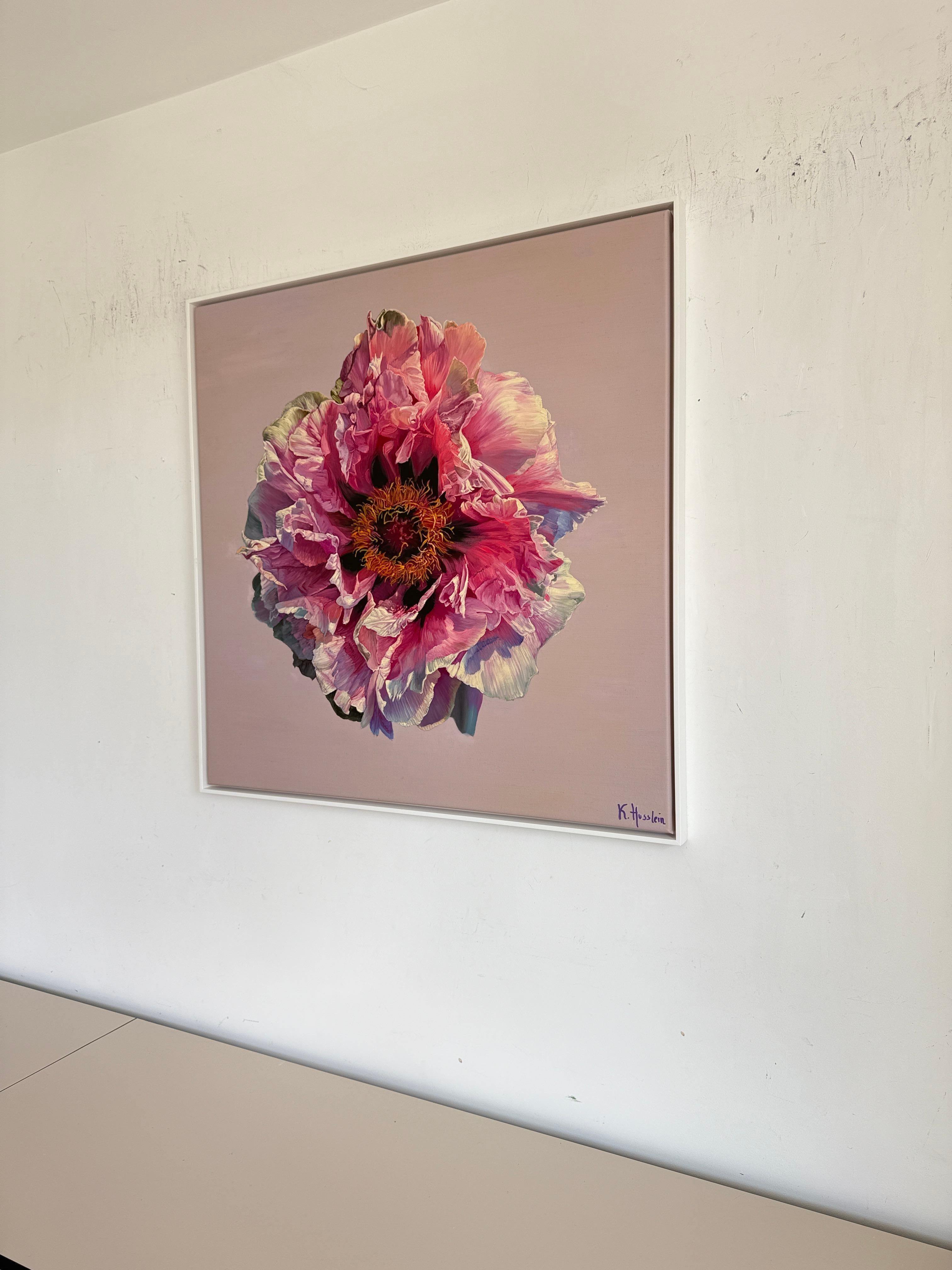 In deinem Leben leben meine unendlichen Träume  - K Husslein Blume Blumenstillleben im Angebot 4