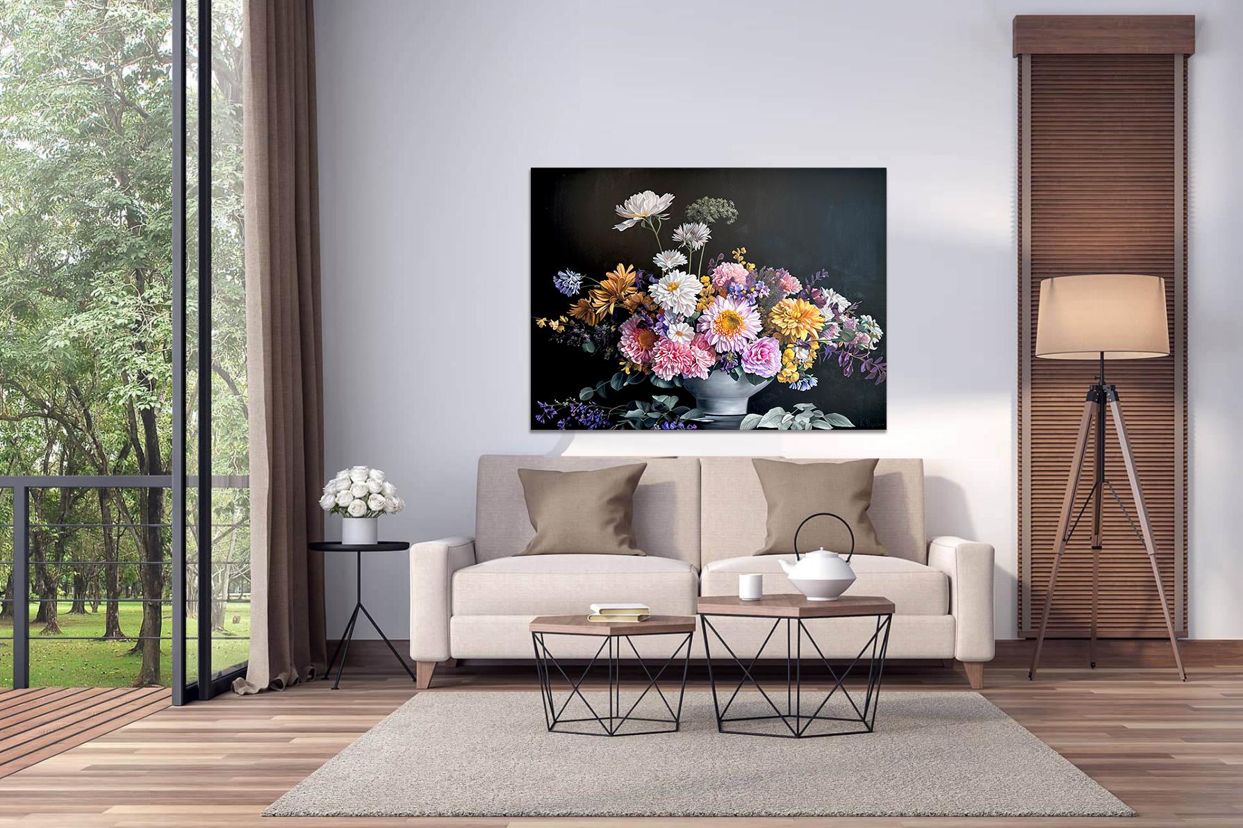 Invisible to the Eyes by K. Husslein Contemporary Flower Botanical Still life  For Sale 8