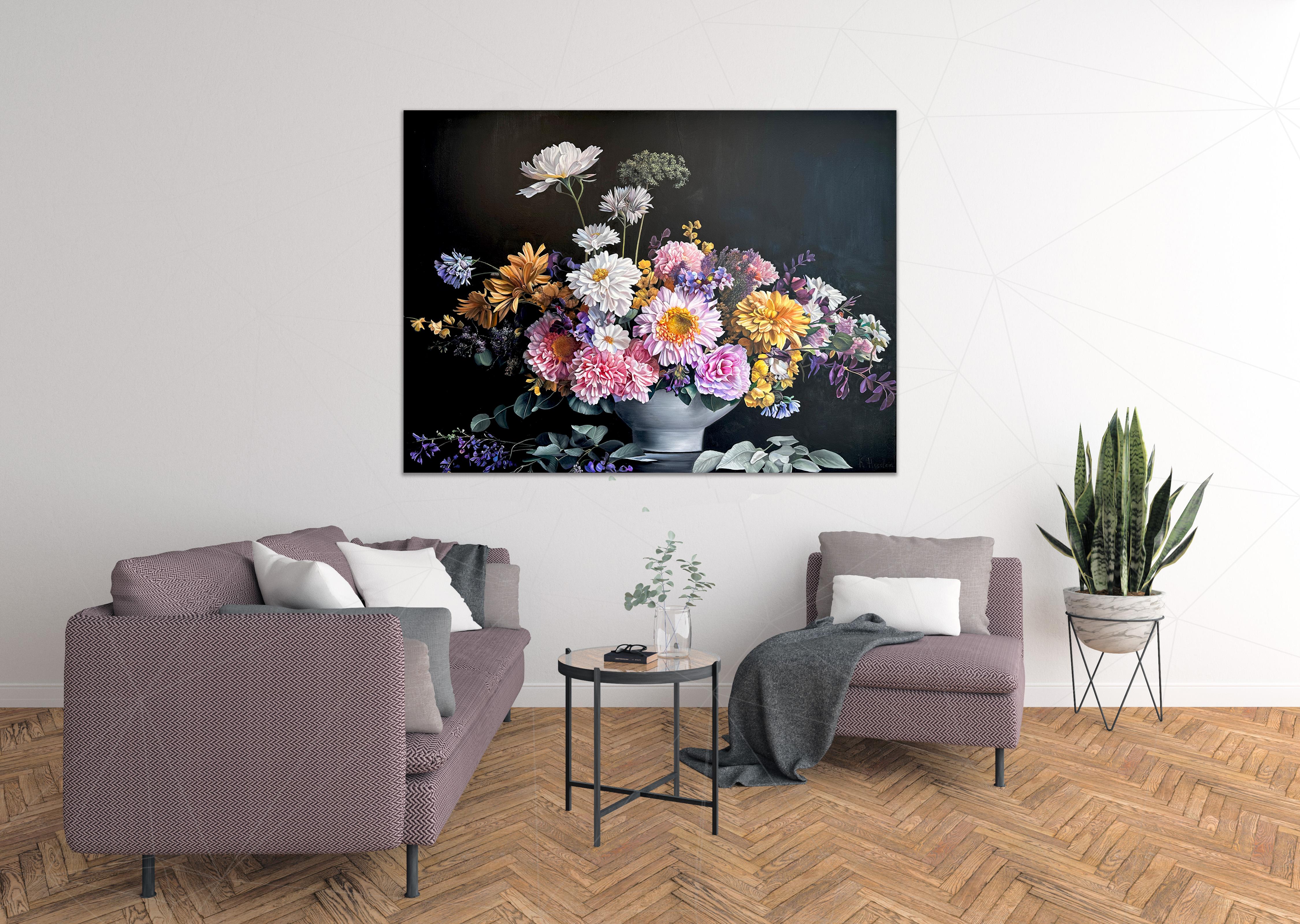 Invisible to the Eyes by K. Husslein Contemporary Flower Botanical Still life  For Sale 1