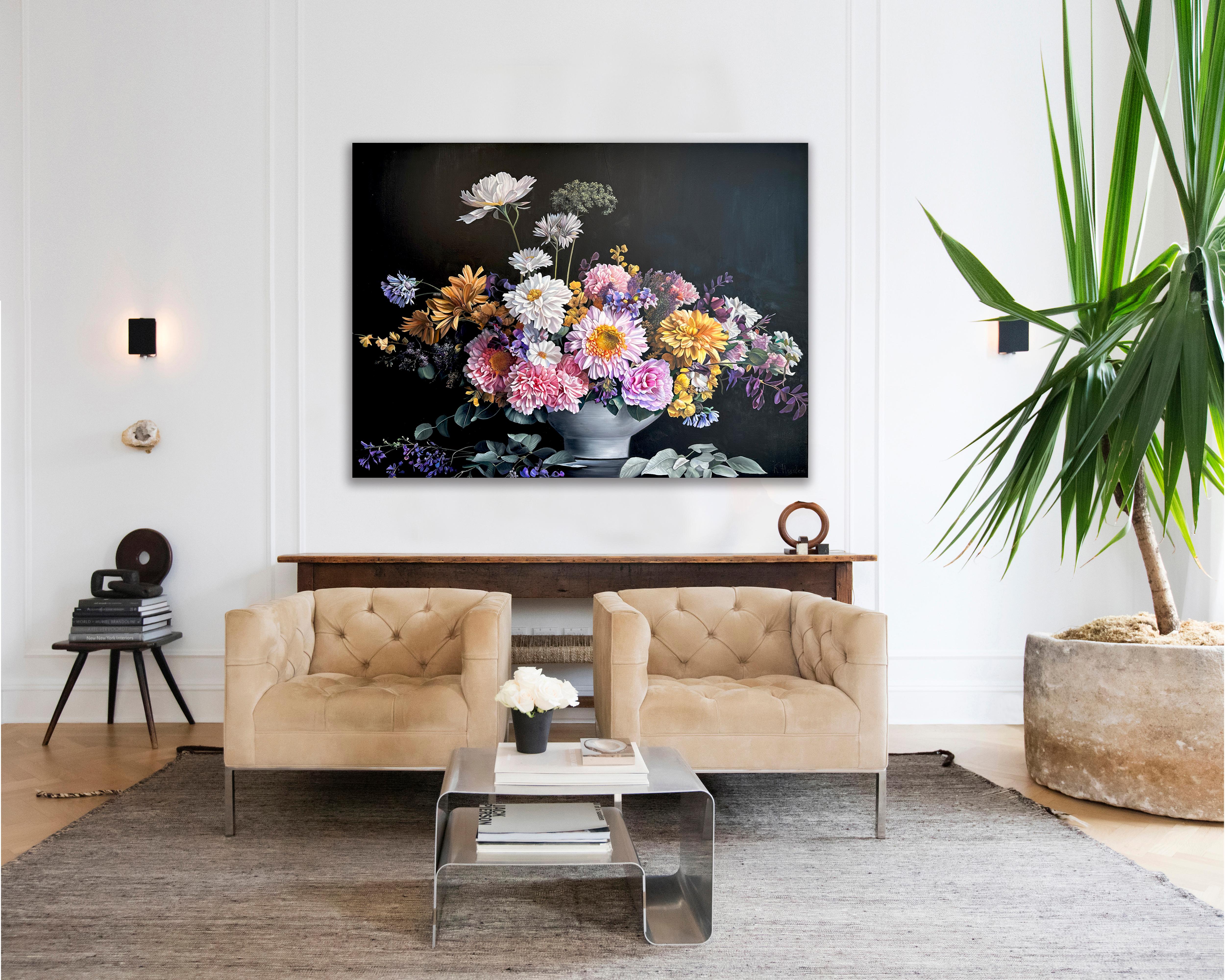 Invisible to the Eyes by K. Husslein Contemporary Flower Botanical Still life  For Sale 3