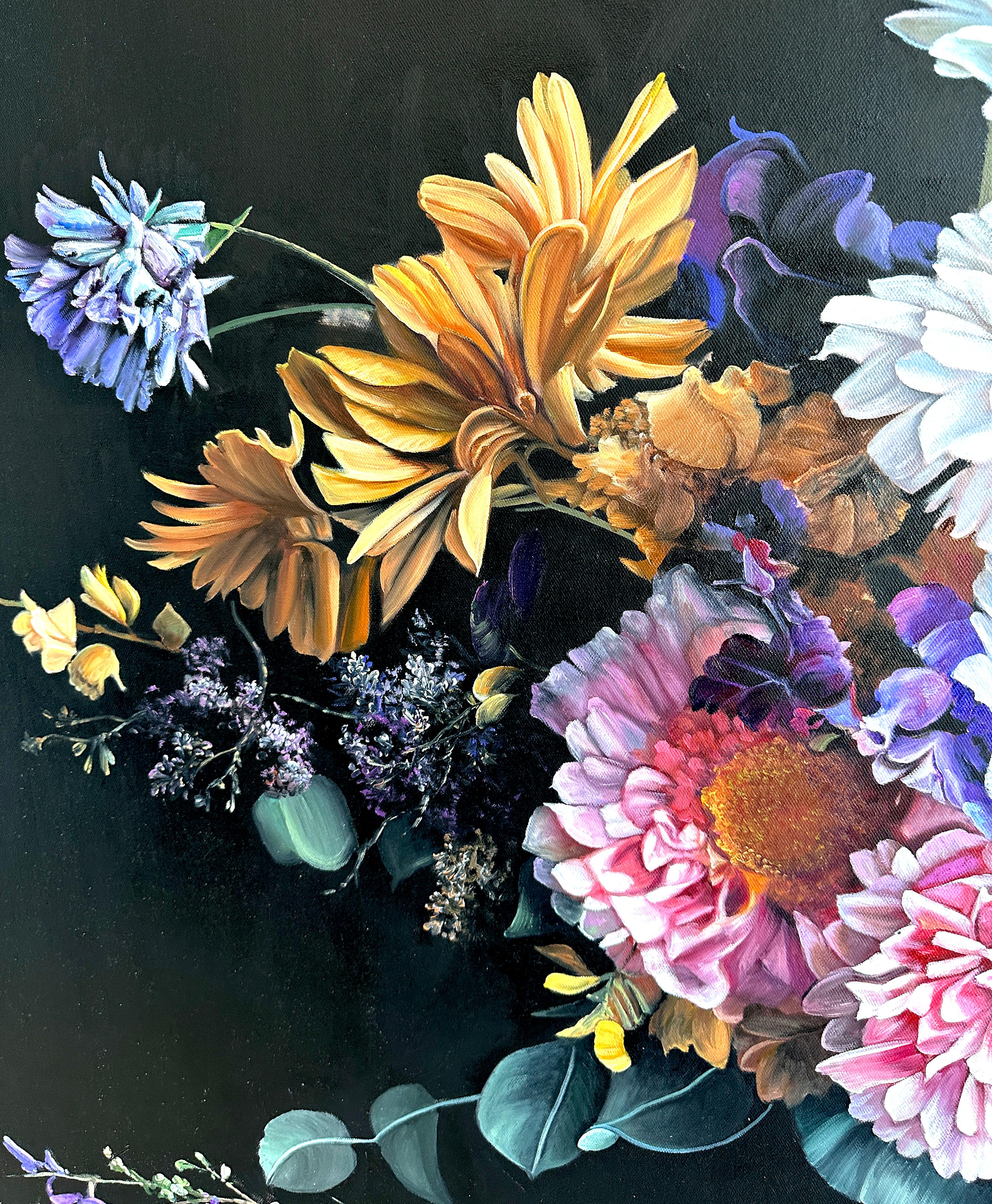 Invisible to the Eyes by K. Husslein Contemporary Flower Botanical Still life  For Sale 5