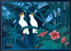 Jungle Love by Katharina Husslein Blue Colorful Contemporary Painting