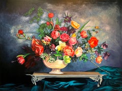 Love Coming Home by Katharina Husslein Flower Still life Oil Painting