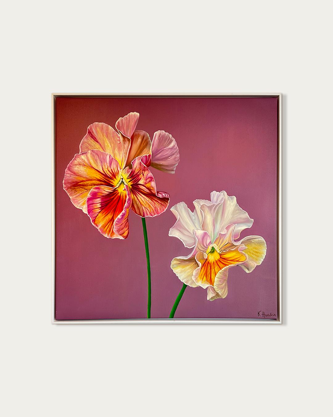 Love consists in this that two solitude - K.Husslein Hyperrealistic Still life - Photorealist Painting by Katharina Husslein