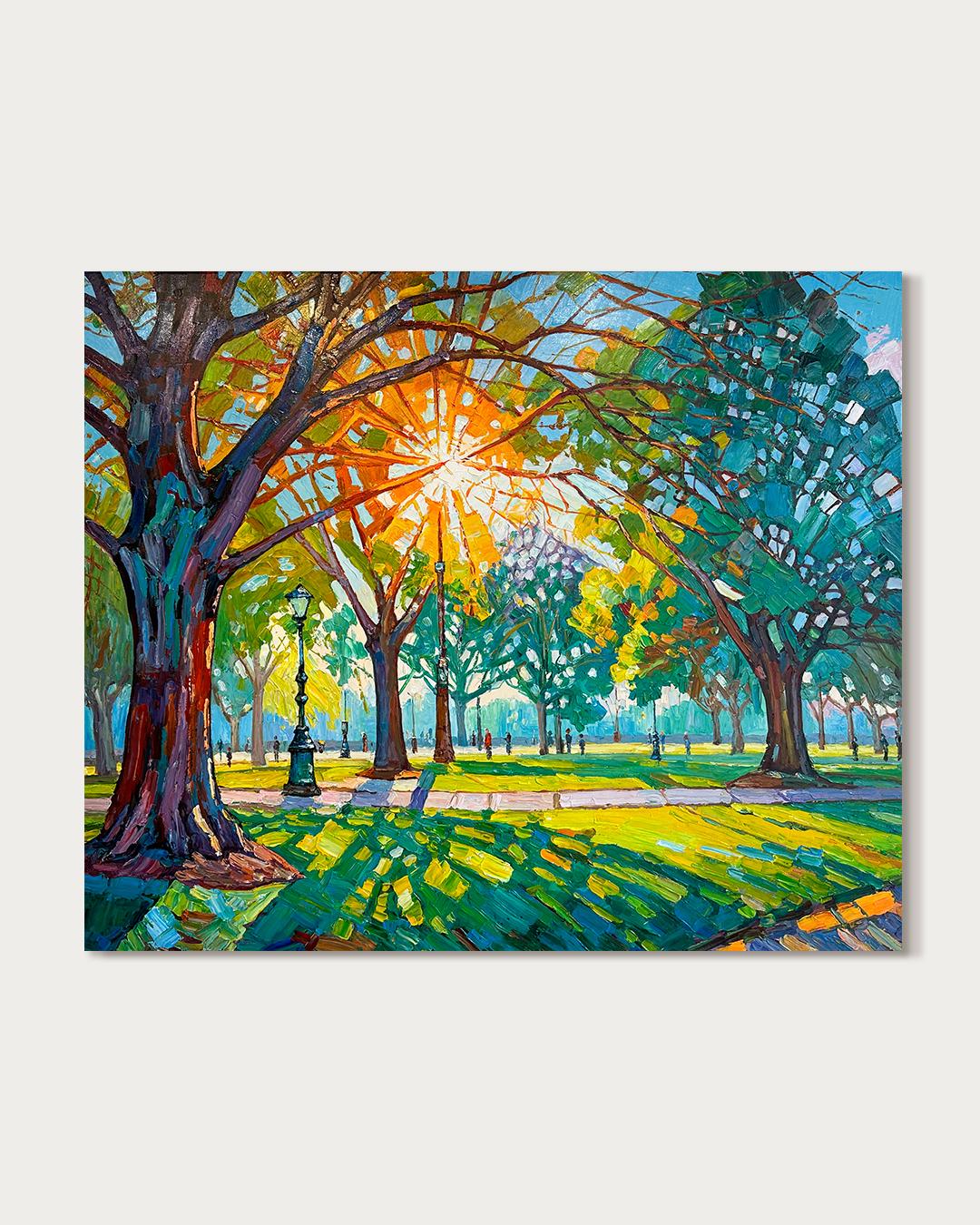 Love & Light di K.Husslein Impasto Botanica Pittura vegetale - Painting Impressionismo di Katharina Husslein
