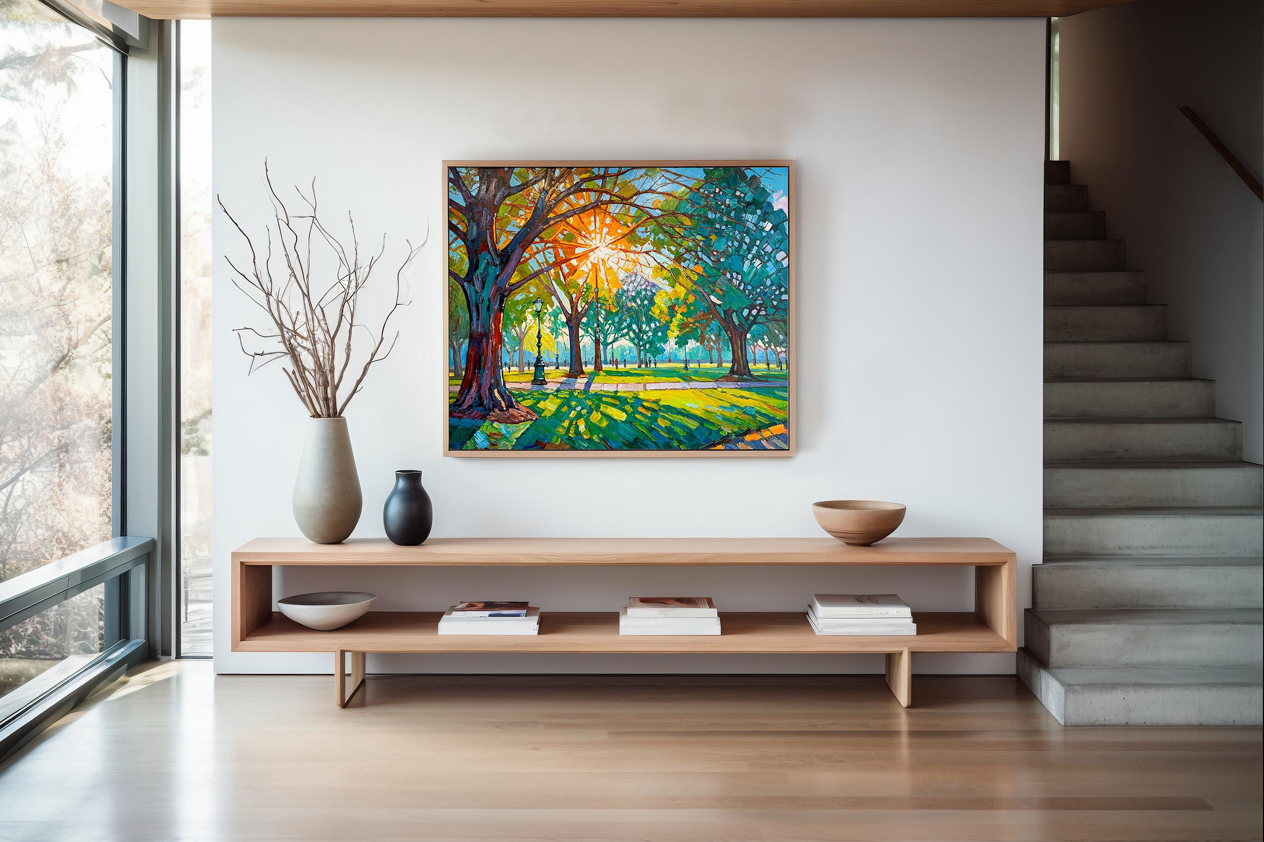 Nei dipinti a tema floreale di Katharina Husslein, il suo profondo legame con la Nature e la profonda ispirazione tratta dai fiori sono inconfondibili. Attraverso il suo approccio testuale e astratto, cattura abilmente l'essenza vibrante e i