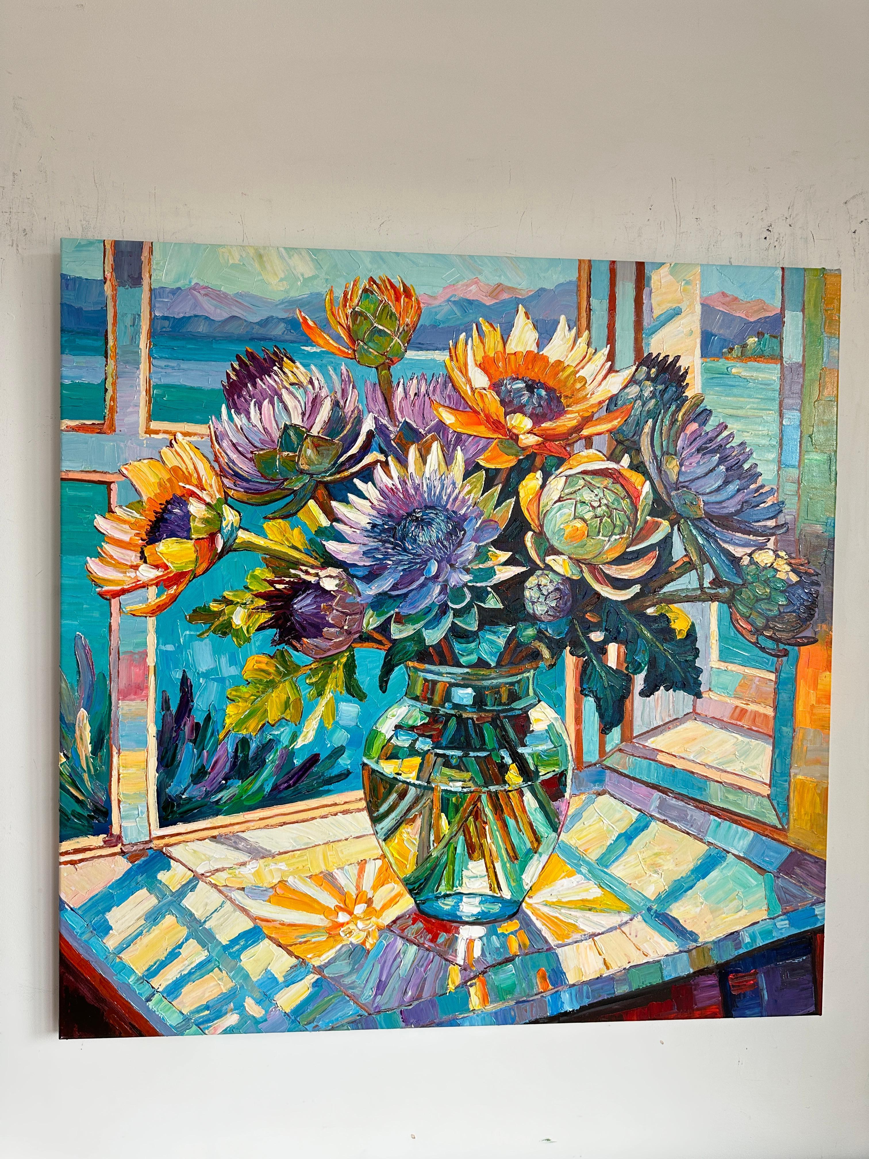 Amami Ieri Oggi e Domani di K.K. Impasto Pittura floreale - Painting Impressionismo di Katharina Husslein