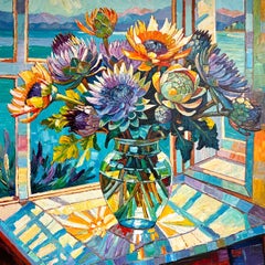Amami Ieri Oggi e Domani di K.K. Impasto Pittura floreale