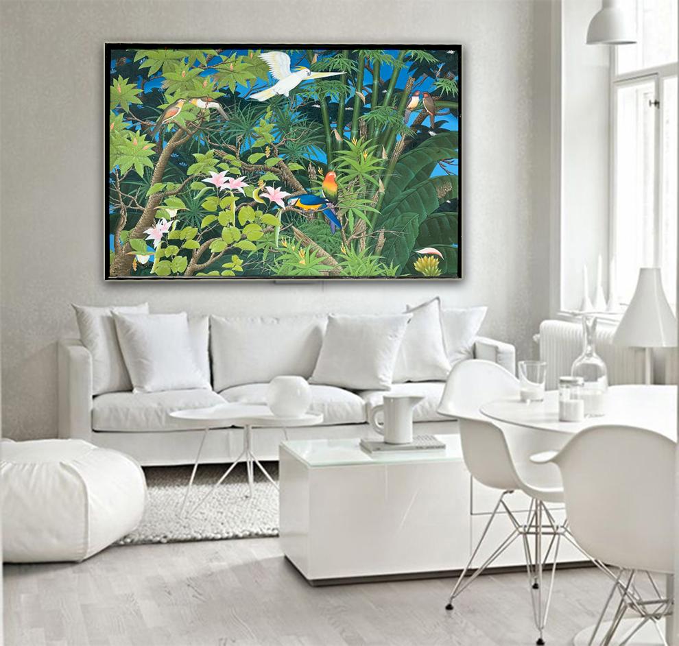 Love taking Flight by K Husslein - Abstract Contemporary Landscape painting 8