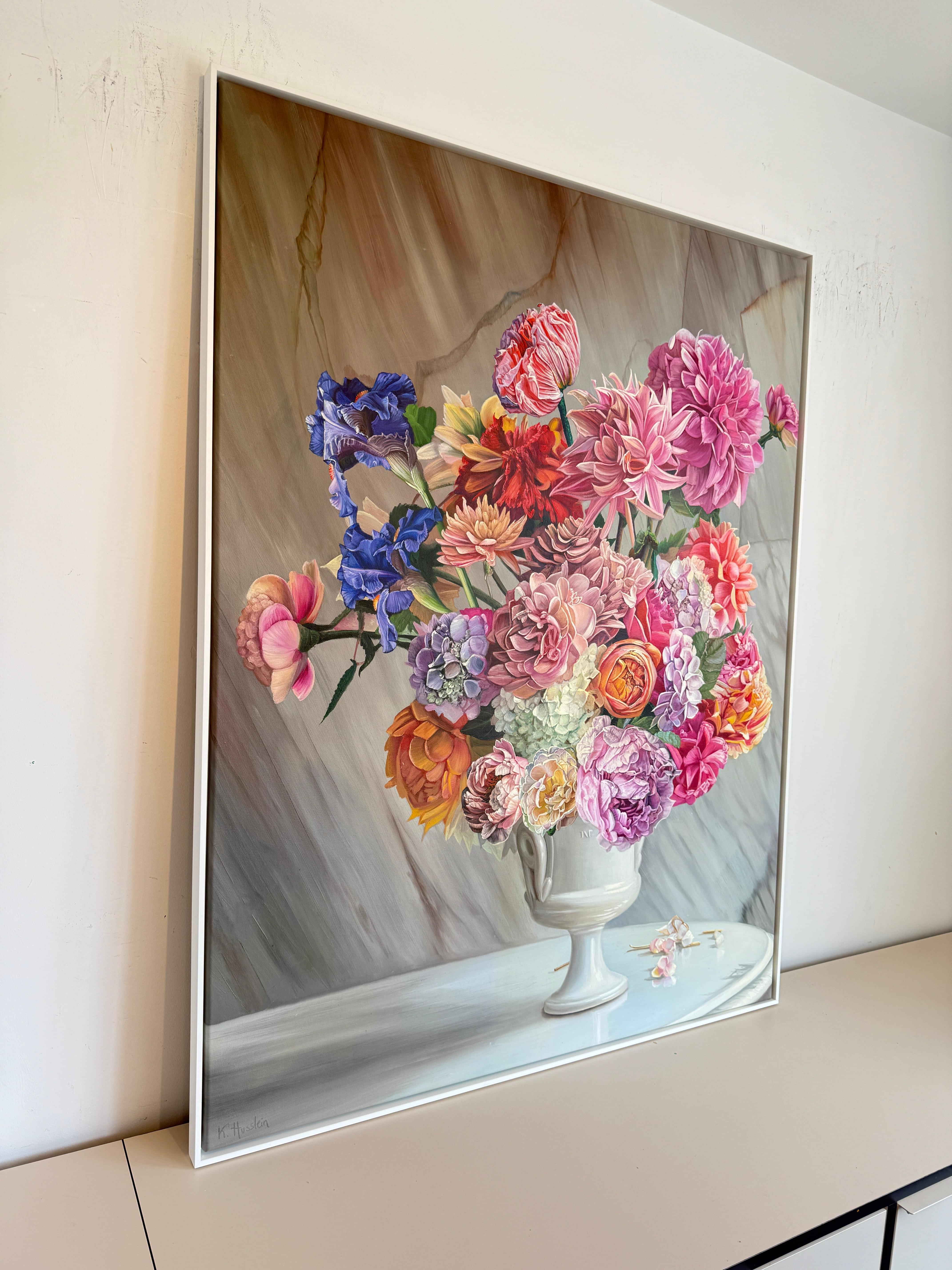 Make me immortal with a Kiss - K Husslein Botanical Hyperrealistic Still life For Sale 8