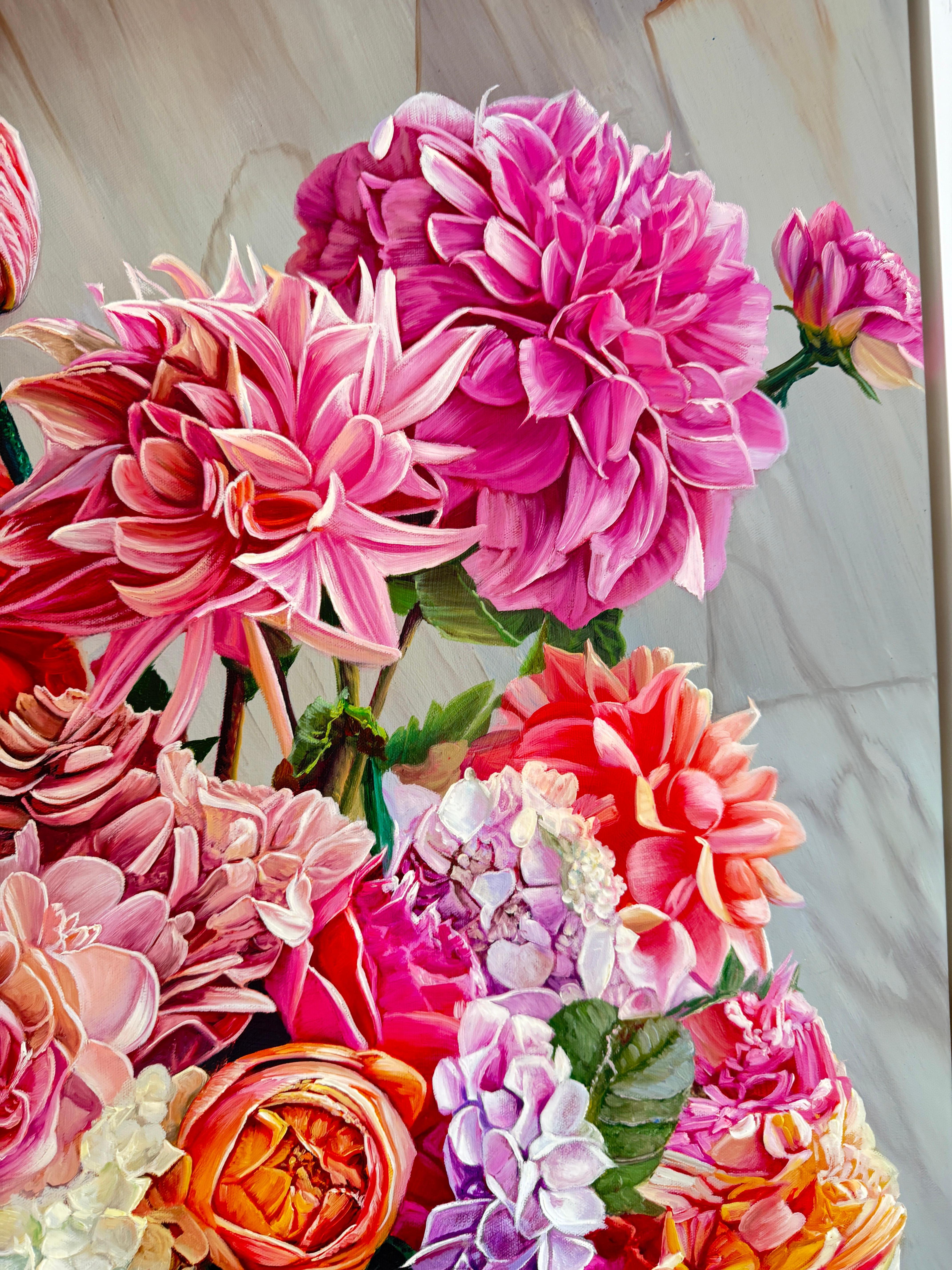 Make me immortal with a Kiss - K Husslein Botanical Hyperrealistic Still life For Sale 4