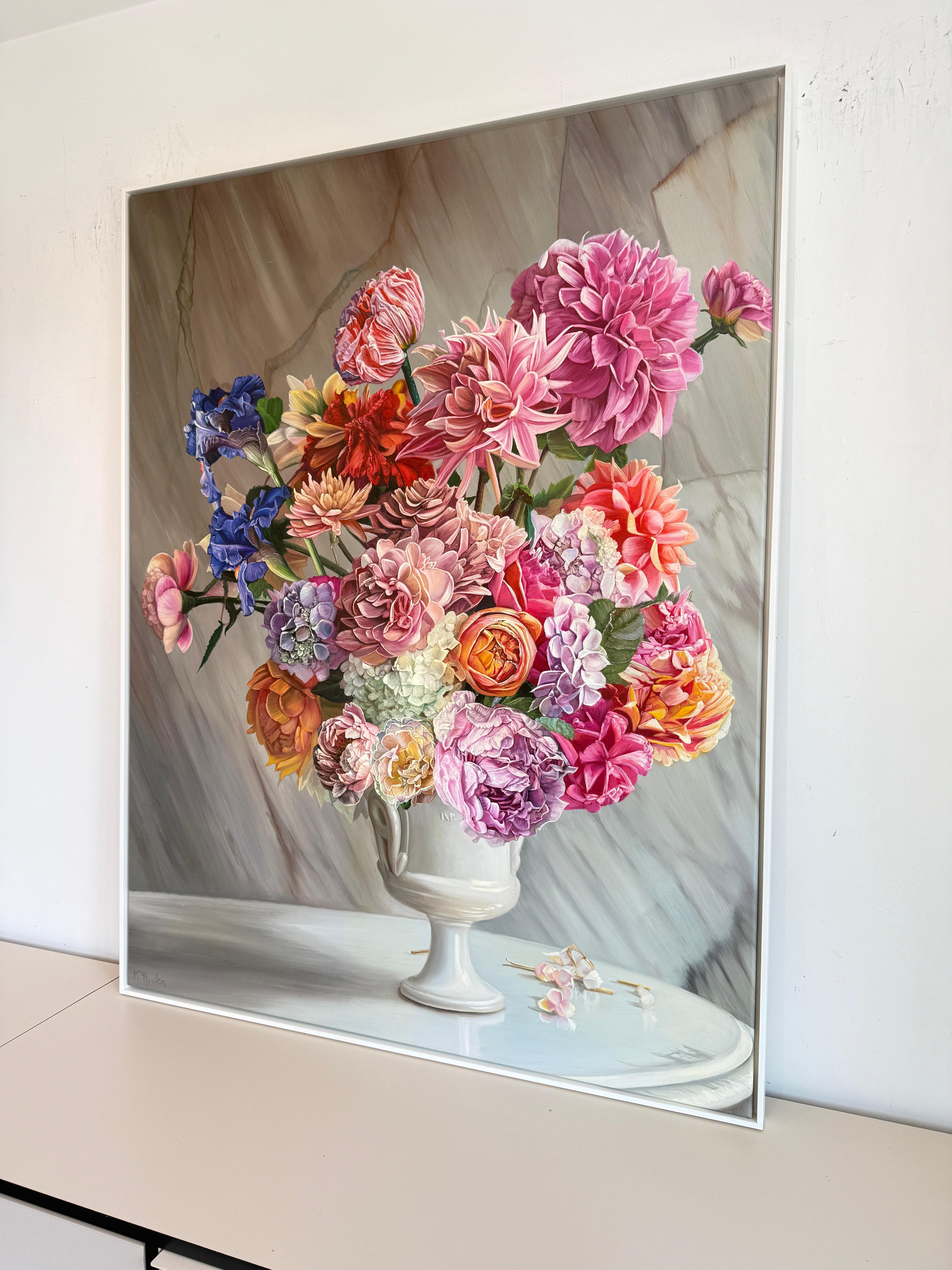 Make me immortal with a Kiss - K Husslein Botanical Hyperrealistic Still life For Sale 5