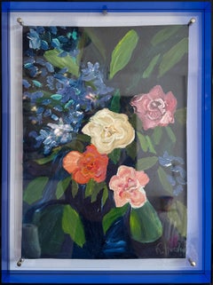 Moments in the garden K.Husslein abstract still life fruit painting