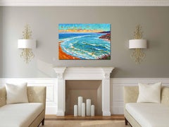Nothing But Blue Skies - Abstract Impressionist Landscape Ocean Impasto Painting