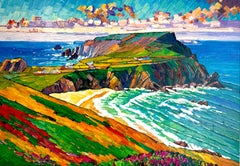 Ocean Breeze - Katharina Husslein Colorful Impasto Oil Landscape Painting