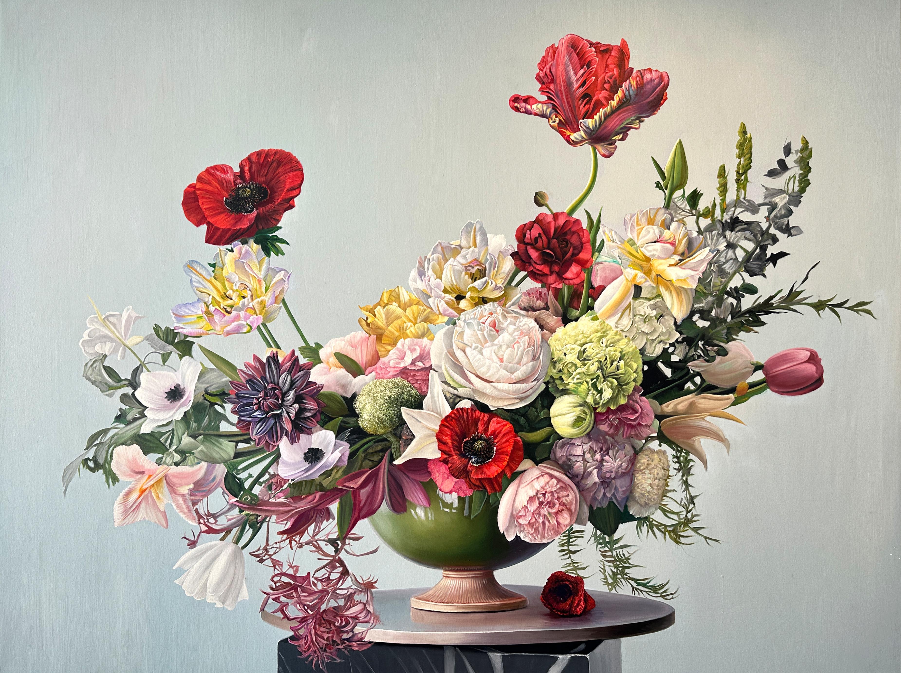 Landscape Painting de Katharina Husslein - Nuestro amor para ser uno por K Husslein Bodegón botánico hiperrealista