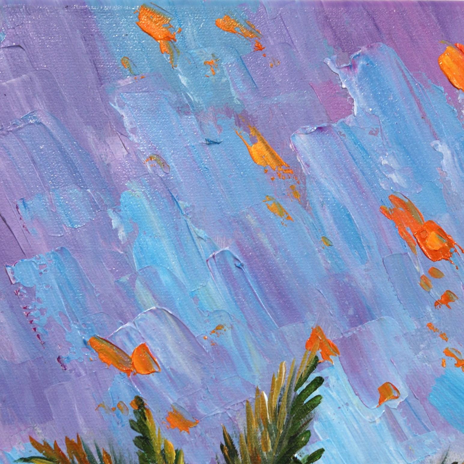 Palm Trees - Post-Impressionist Painting by Katharina Husslein