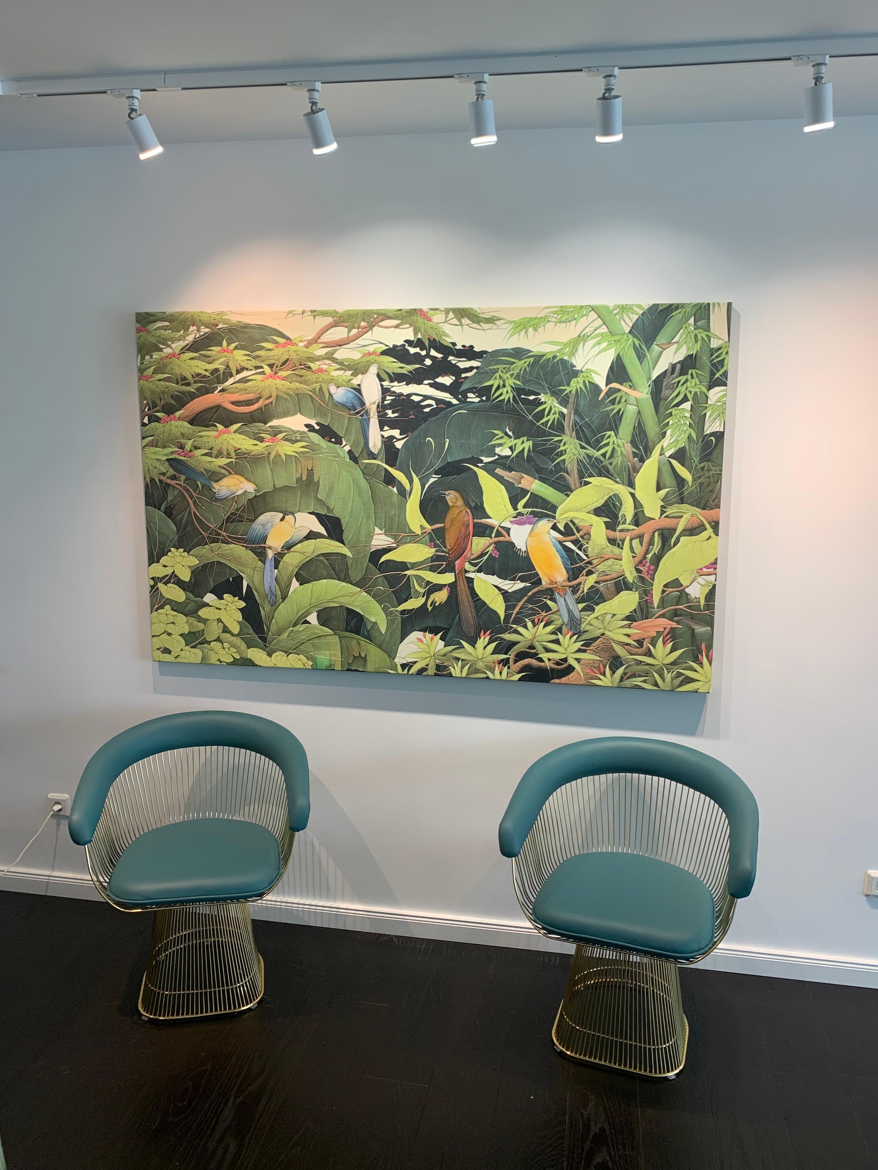Paradise Found by Katharina Husslein Large Colorful Contemporary Painting 7