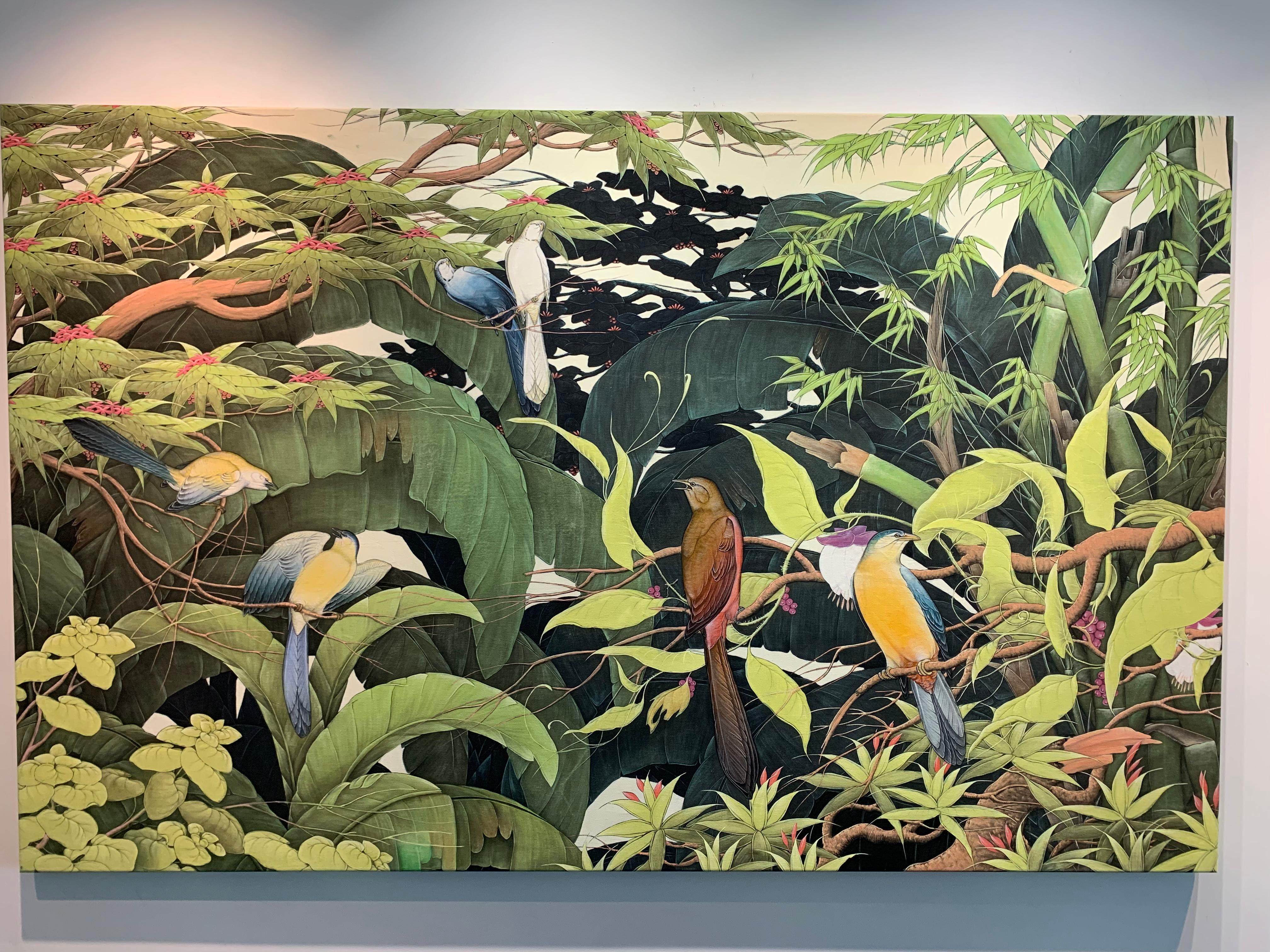 Paraíso encontrado by Katharina Husslein Pintura contemporánea de gran colorido 1