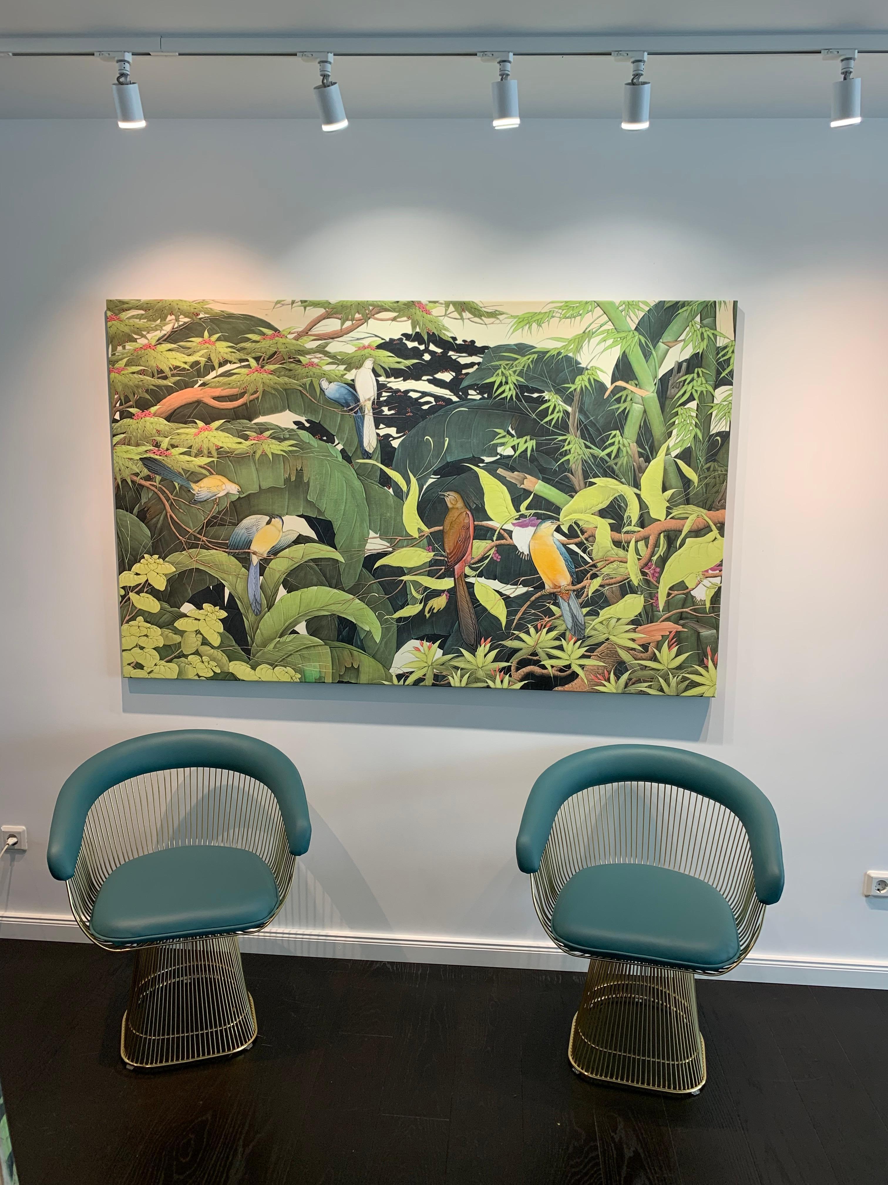 Paraíso encontrado by Katharina Husslein Pintura contemporánea de gran colorido 3