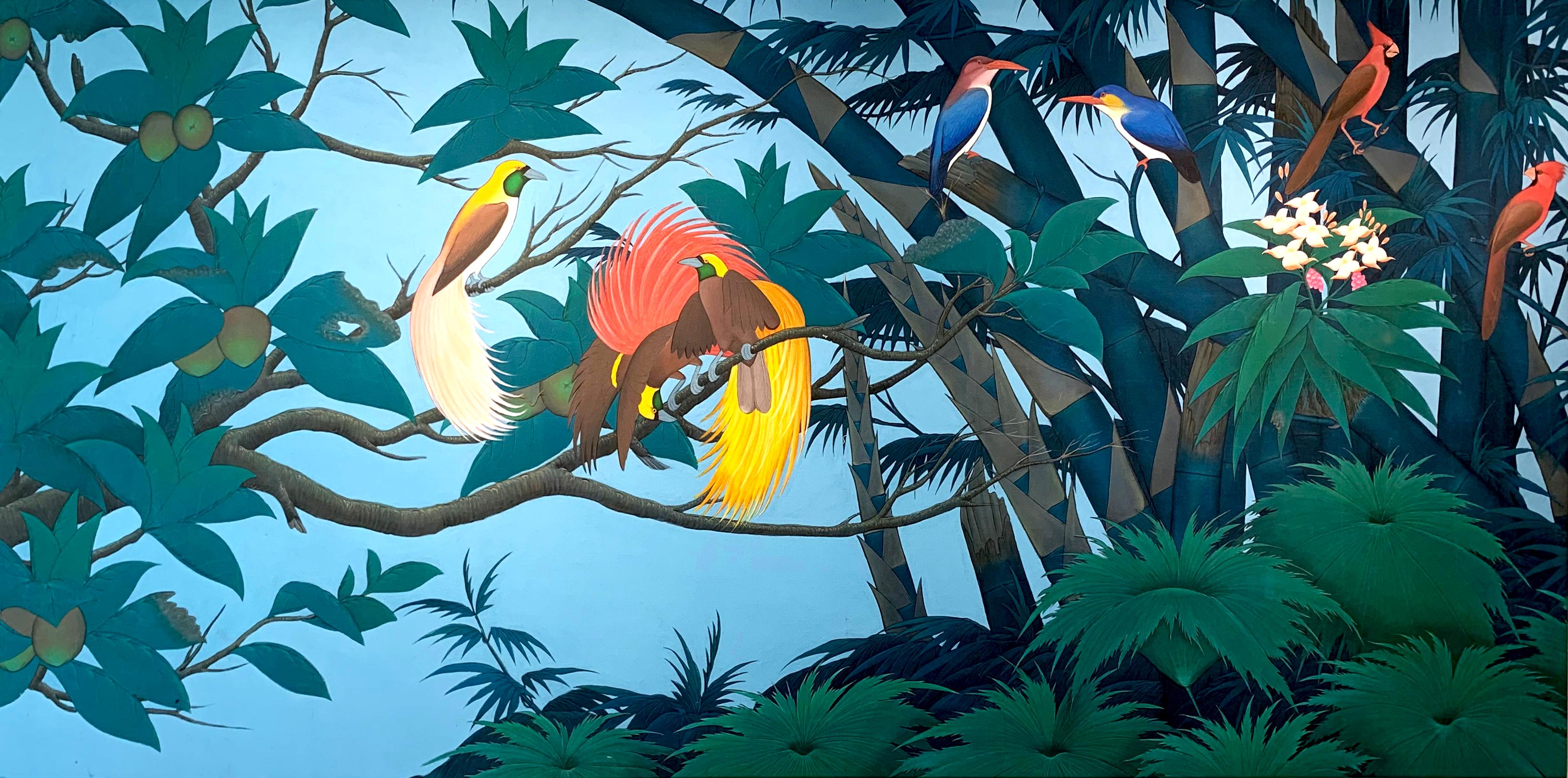 Poetry of the Earth ist ein wunderschönes und sehr großes zeitgenössisches Gemälde voller Farbe und Bewegung. Bitte messen Sie vor der Bestellung Ihre Wandfläche aus, da dieses 125x 280cm große Gemälde eine gute Wandgröße benötigt.

Katharina