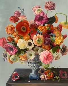 Preciously Happy by Katharina Husslein Colorful Contemporary Still life Painting