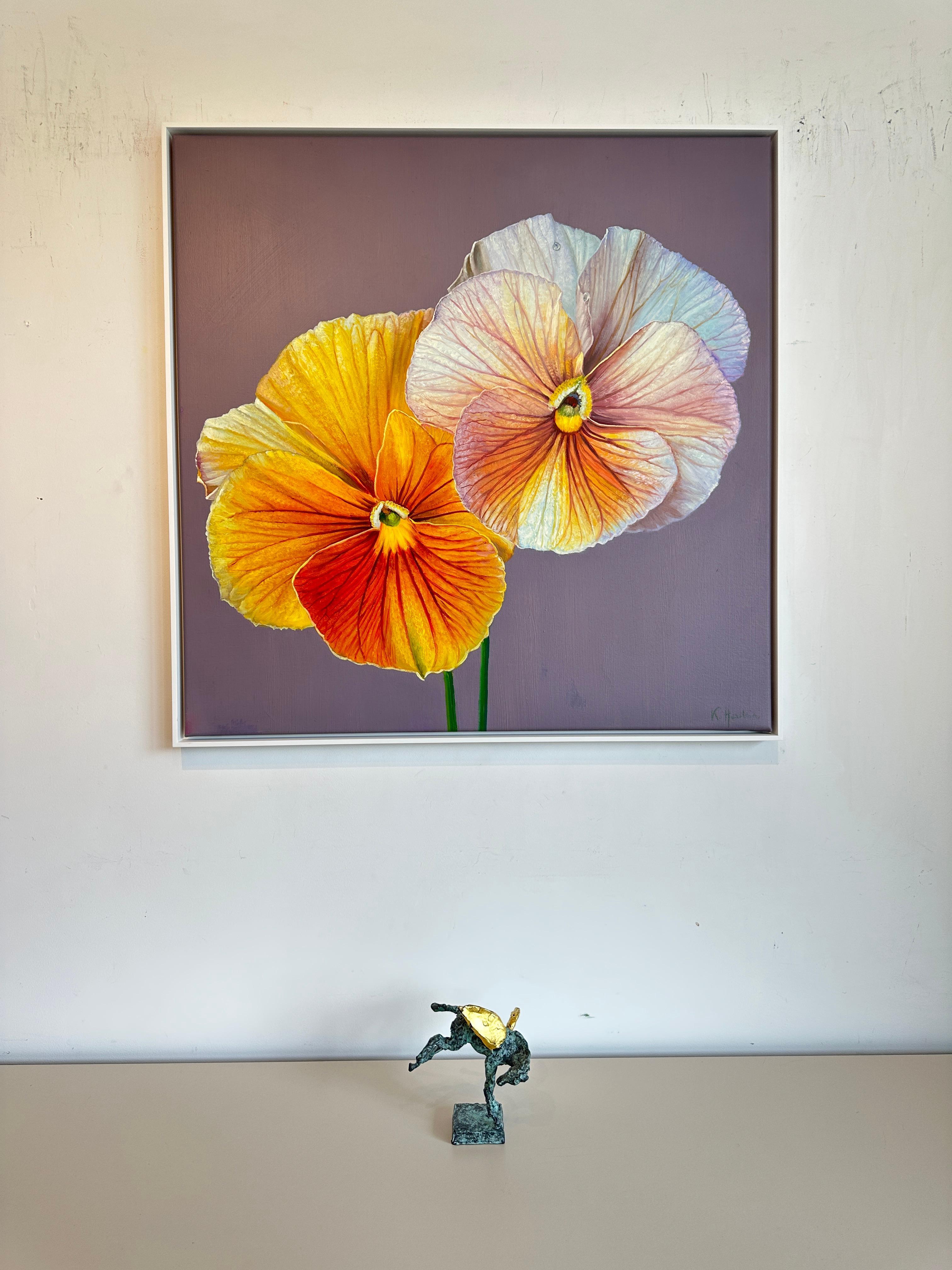 L'âme rencontre l'âme sur les lèvres de l'amant - K.Kusslein Nature morte hyperréaliste en vente 1
