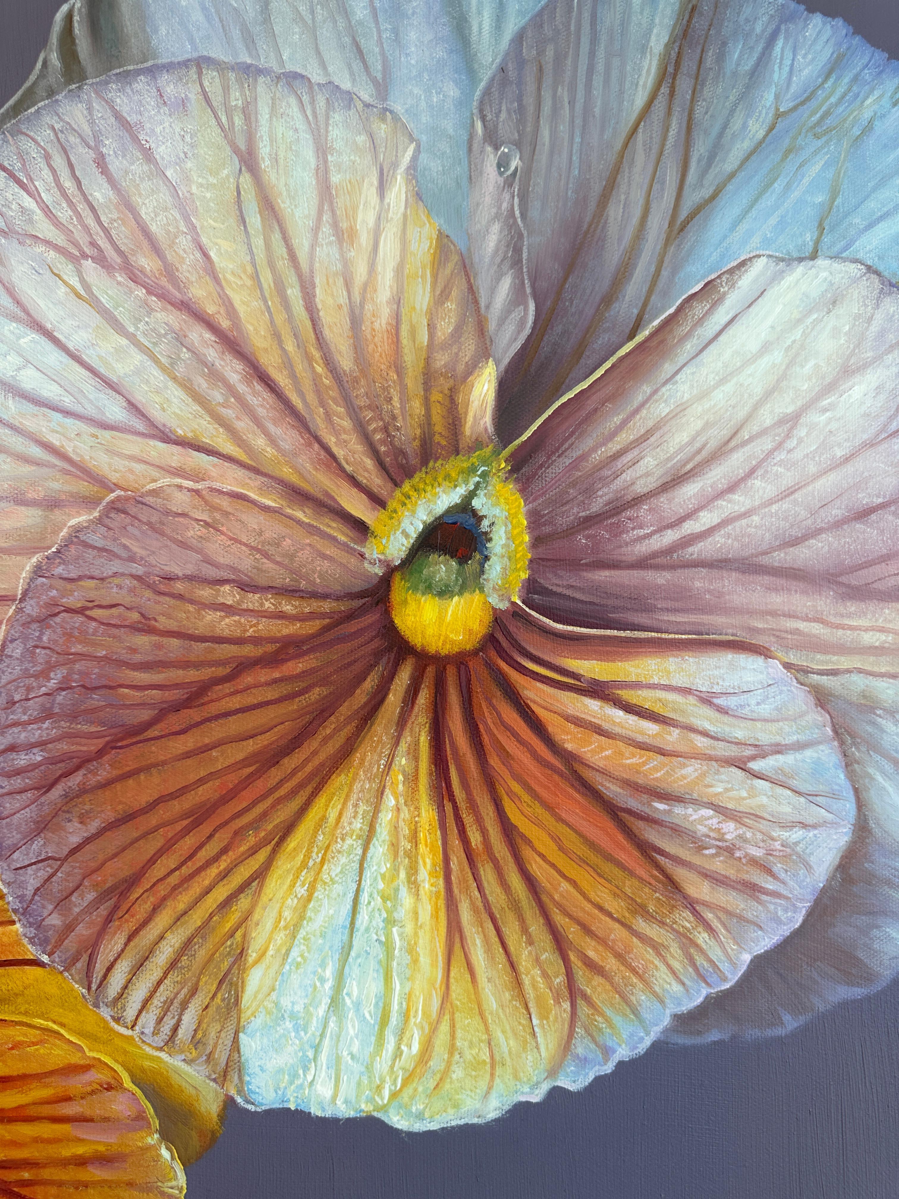 L'âme rencontre l'âme sur les lèvres de l'amant - K.Kusslein Nature morte hyperréaliste en vente 5