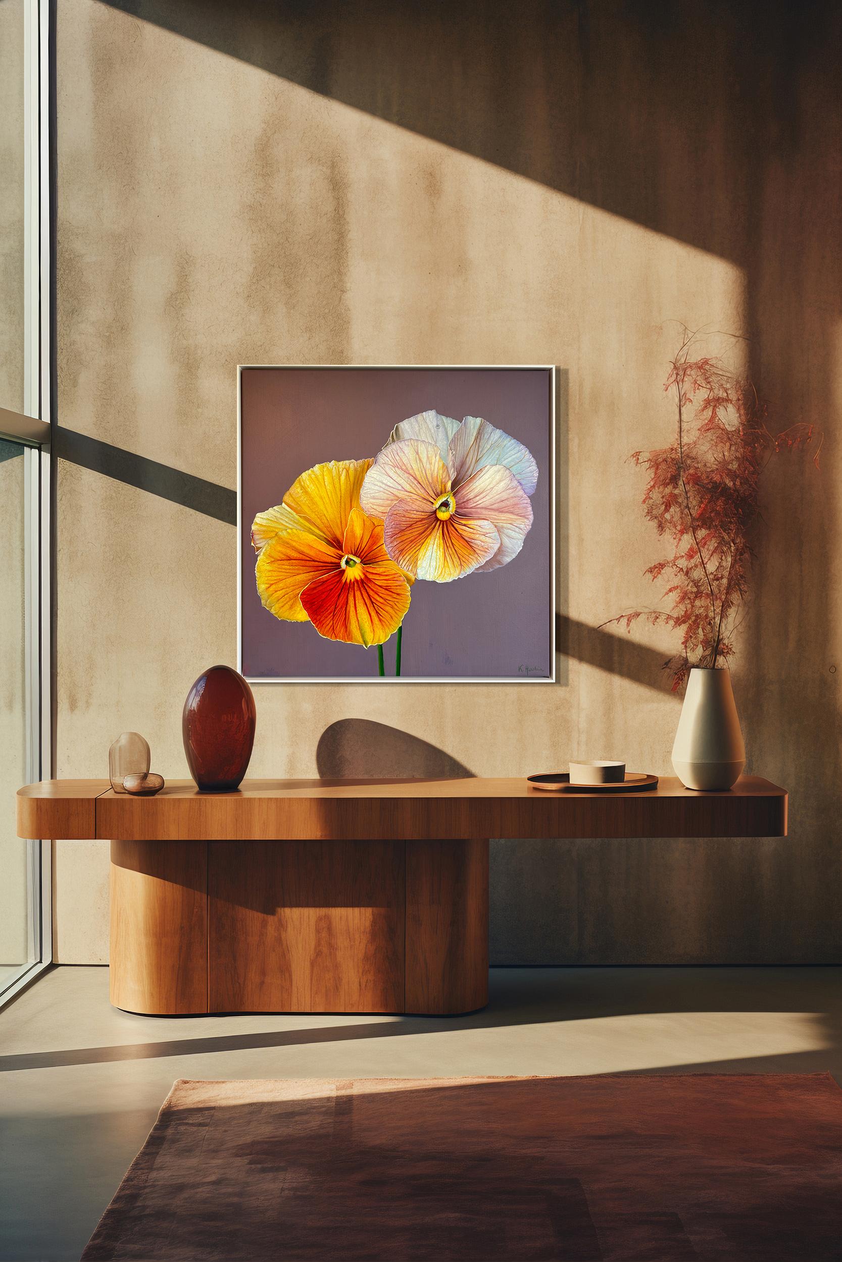 L'âme rencontre l'âme sur les lèvres de l'amant - K.Kusslein Nature morte hyperréaliste en vente 6