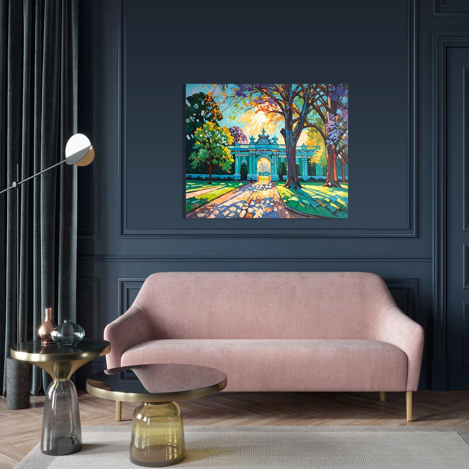 Um die Ecke gibt es noch eine neue Straße von K.Husslein Impasto-Gemälde im Angebot 8