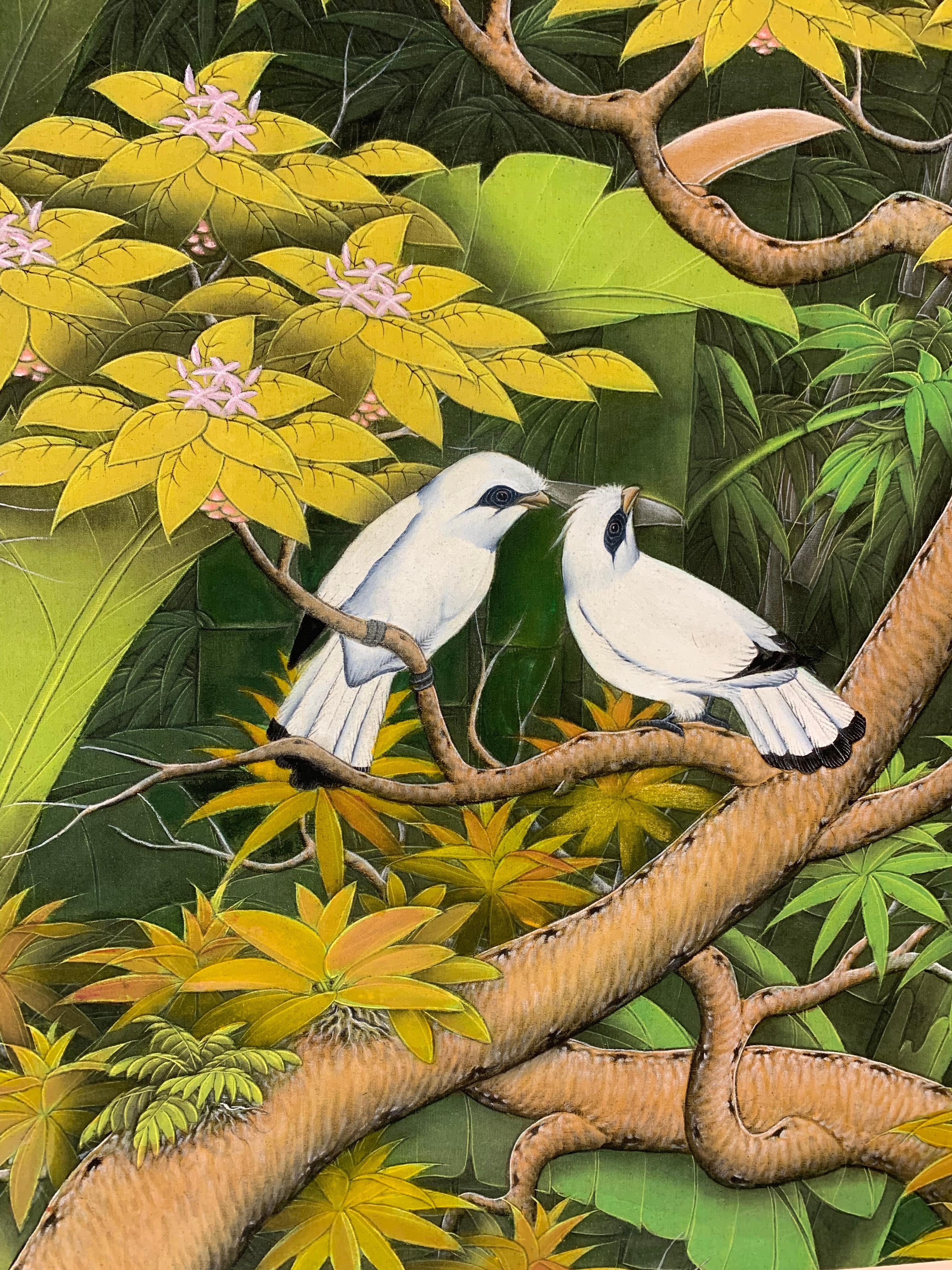 Summer Love by Katharina Husslein contemporary birds and jungle landscape 2
