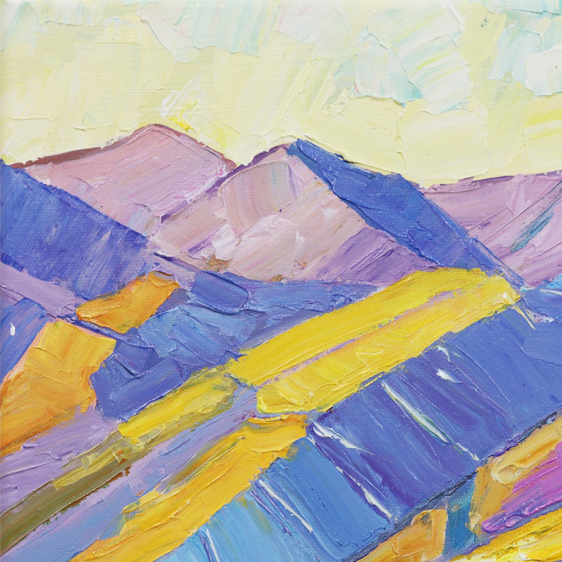 Sommer und das Leben ist einfach – Impressionistisches Landschaftsgemälde, Bergmalerei (Post-Impressionismus), Painting, von Katharina Husslein