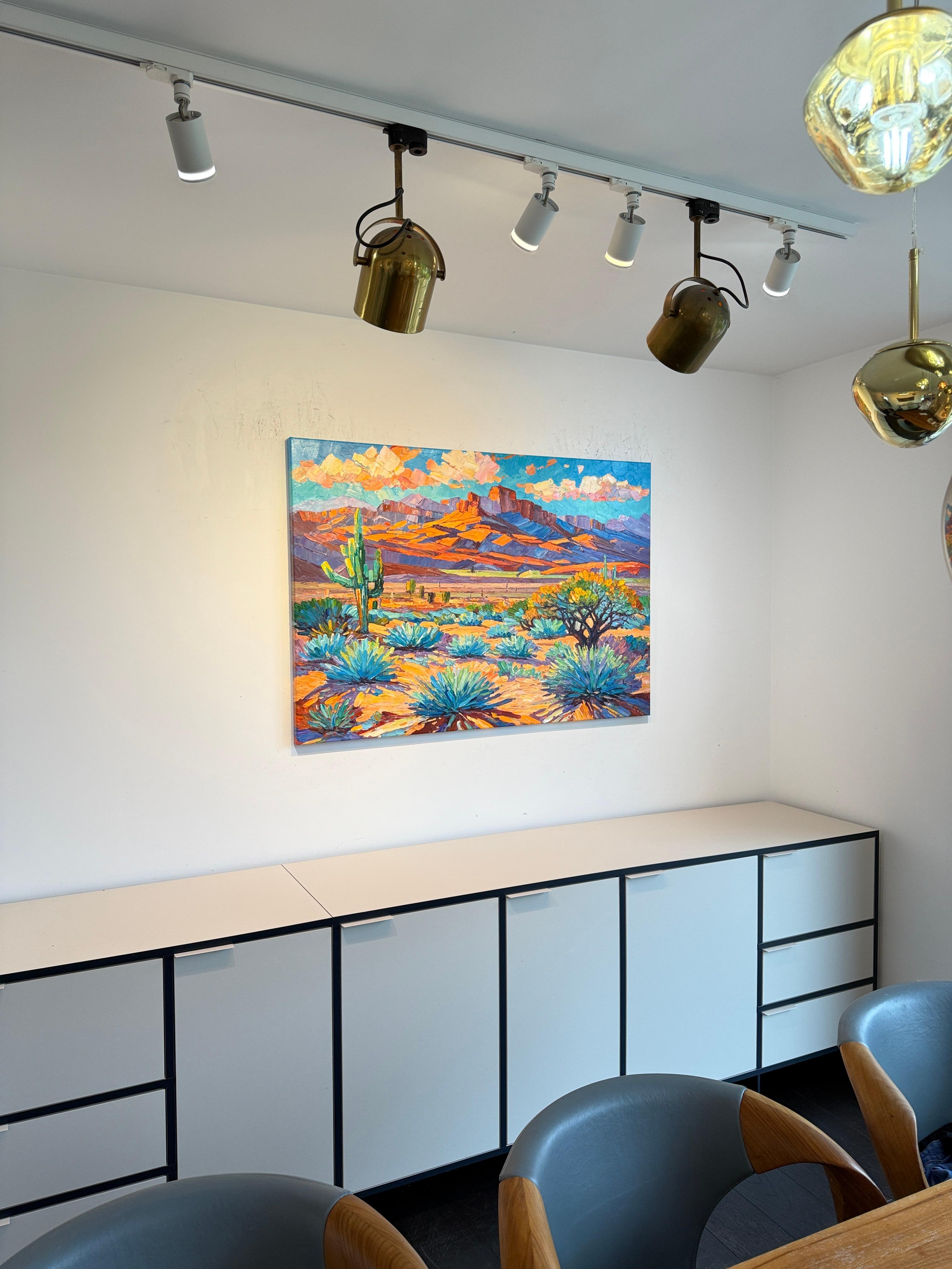 Sonnengeküsste Versprechen von K.Husslein Impasto Landschaft Ölgemälde im Angebot 11
